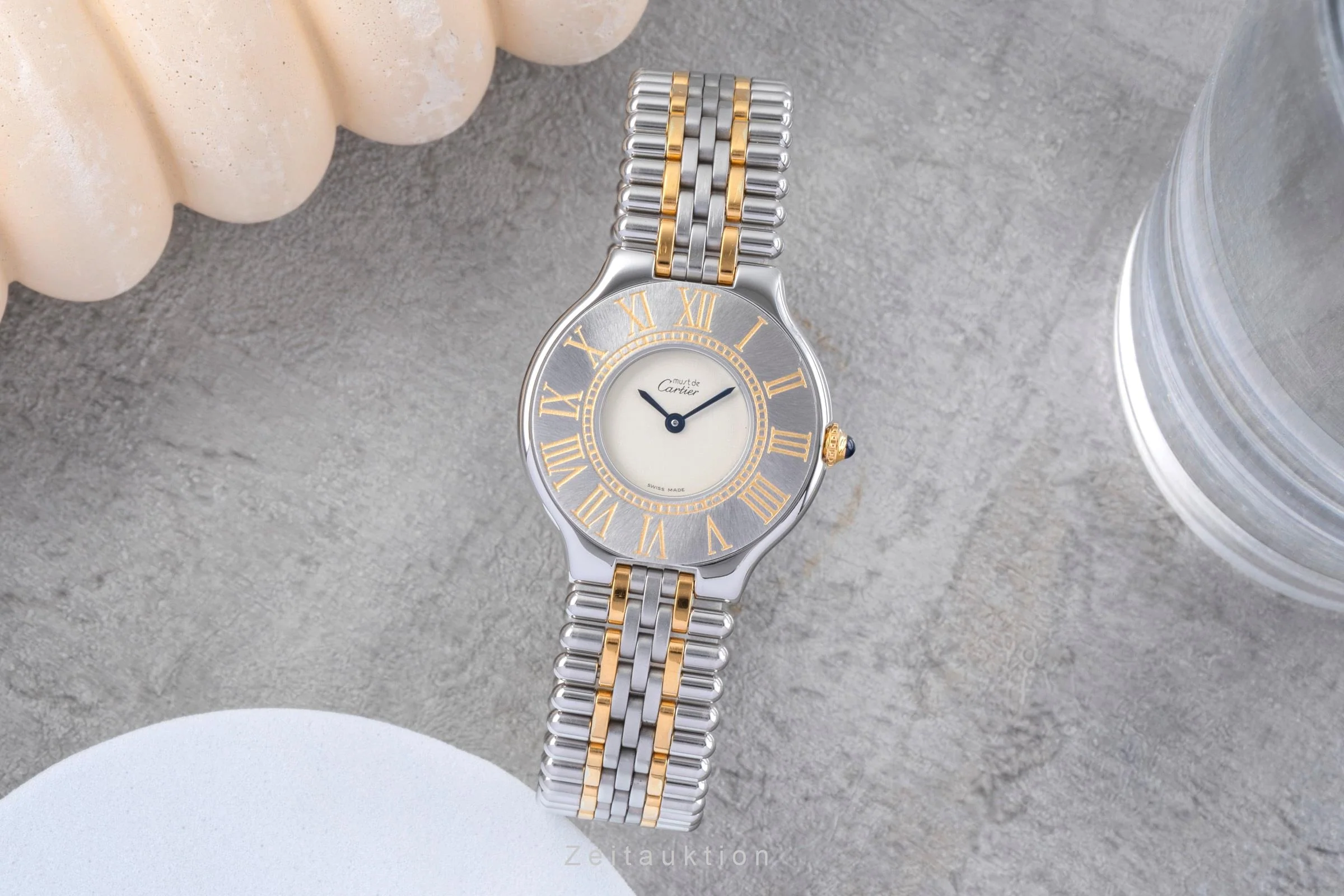 Cartier Must De Cartier 21 gilt / steel quartz women's watch W10050F4  [2505339] - Image 4