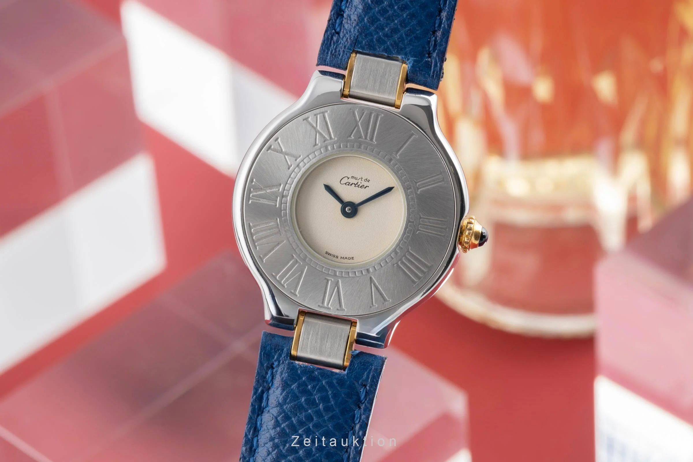 Cartier Must De Cartier 21 gilt / steel quartz women's watch W10051F4  [2504757] - Image 2