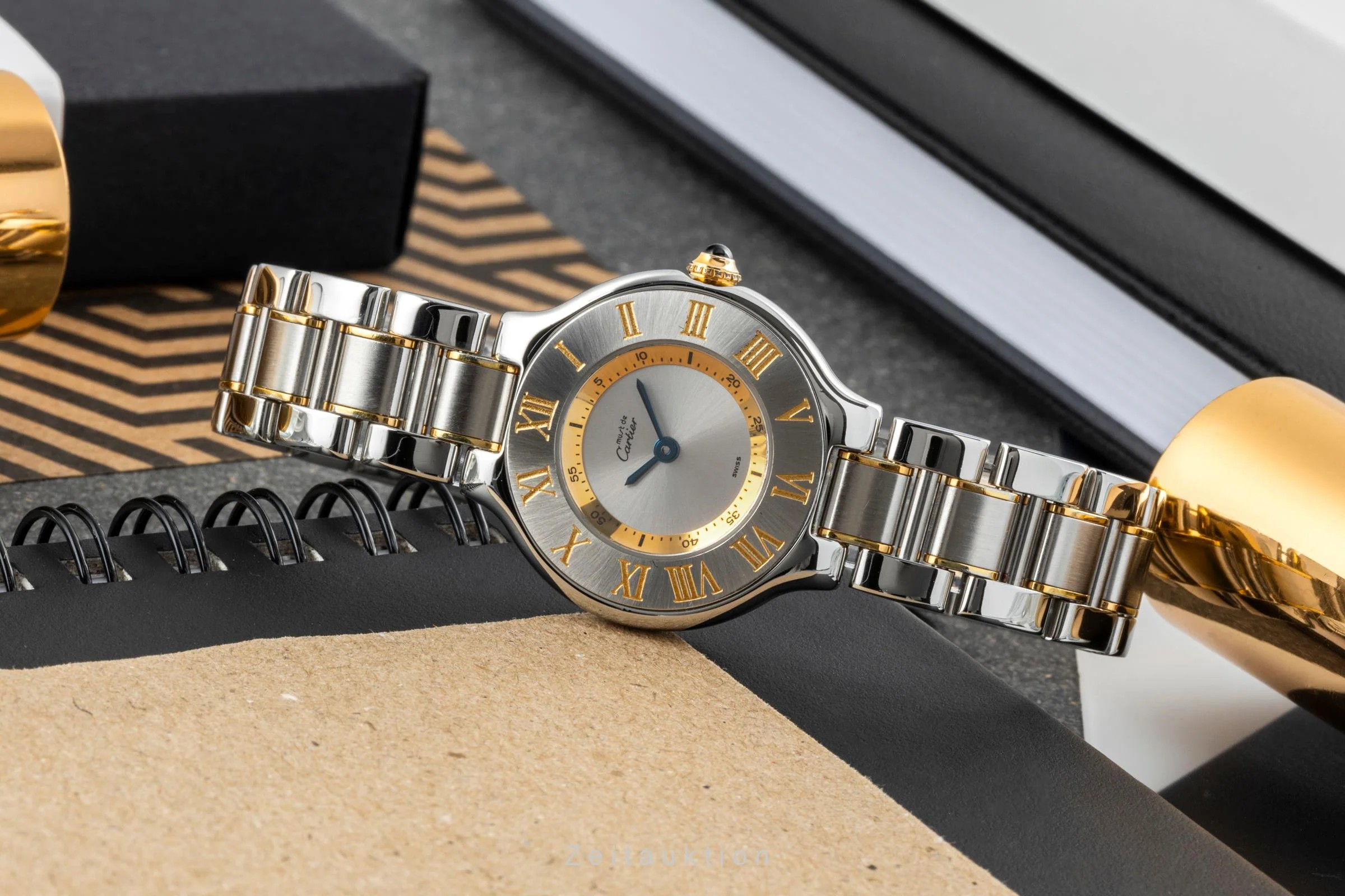 Cartier Must De Cartier 21 gilt / steel quartz women's watch W10073R6, 1340  [2400835] - Image 2