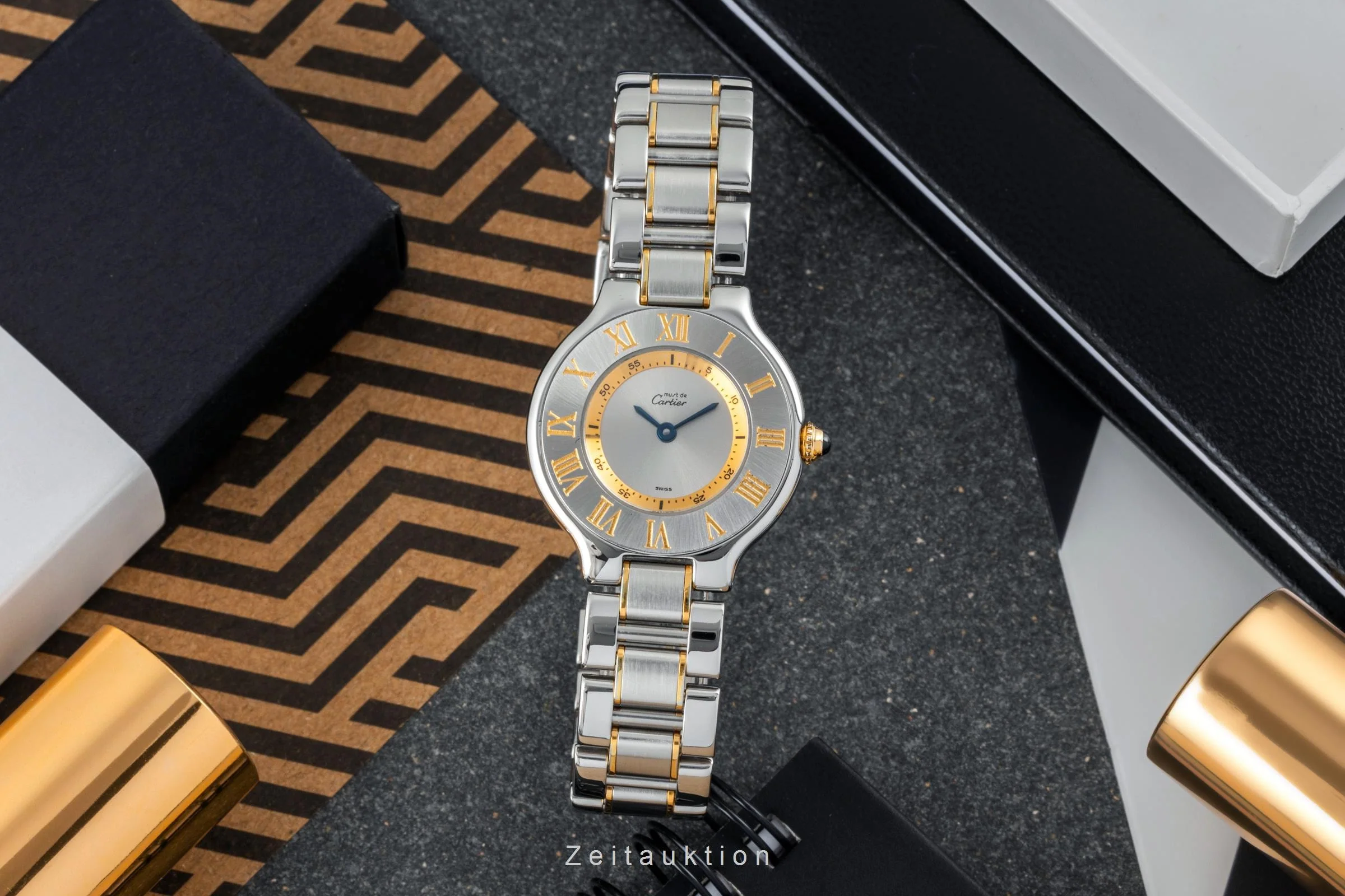 Cartier Must De Cartier 21 gilt / steel quartz women's watch W10073R6, 1340  [2400835] - Image 3
