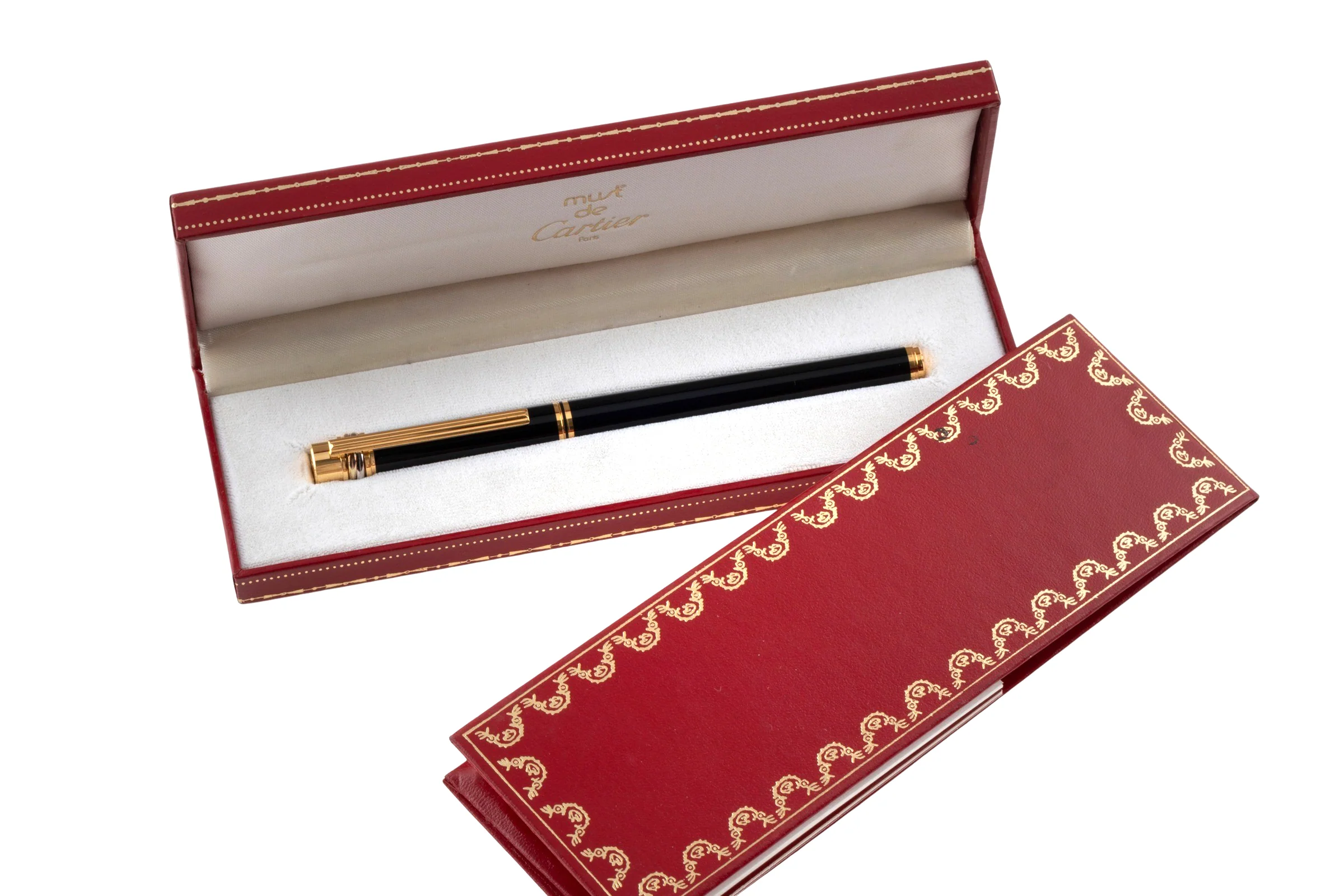 Cartier Must de Cartier Trinity Ballpoint pen black - gold finish France[KL25887] - Image 4