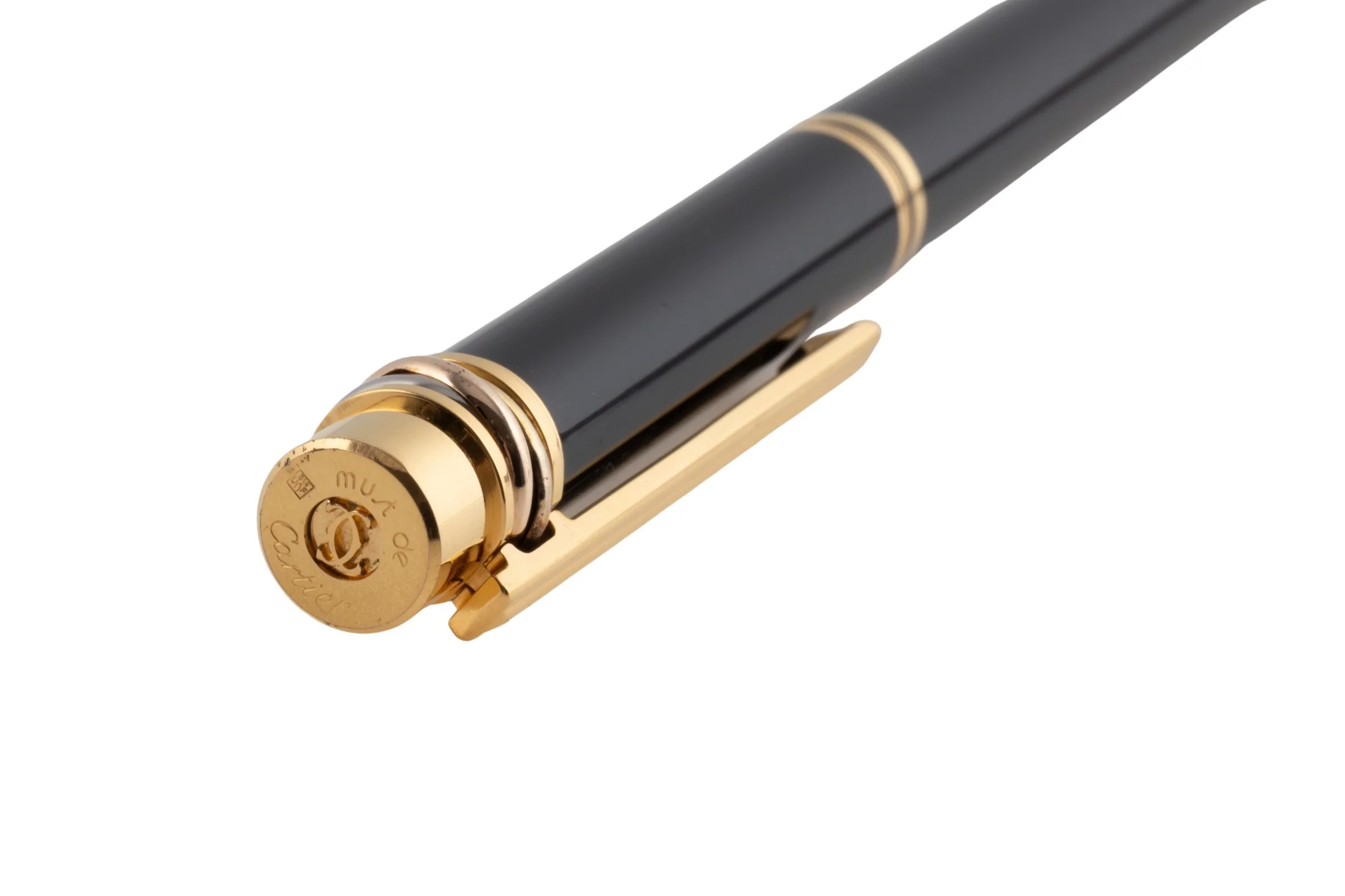 Cartier Must de Cartier Trinity Ballpoint pen black - gold finish France[KL25887] - Image 6