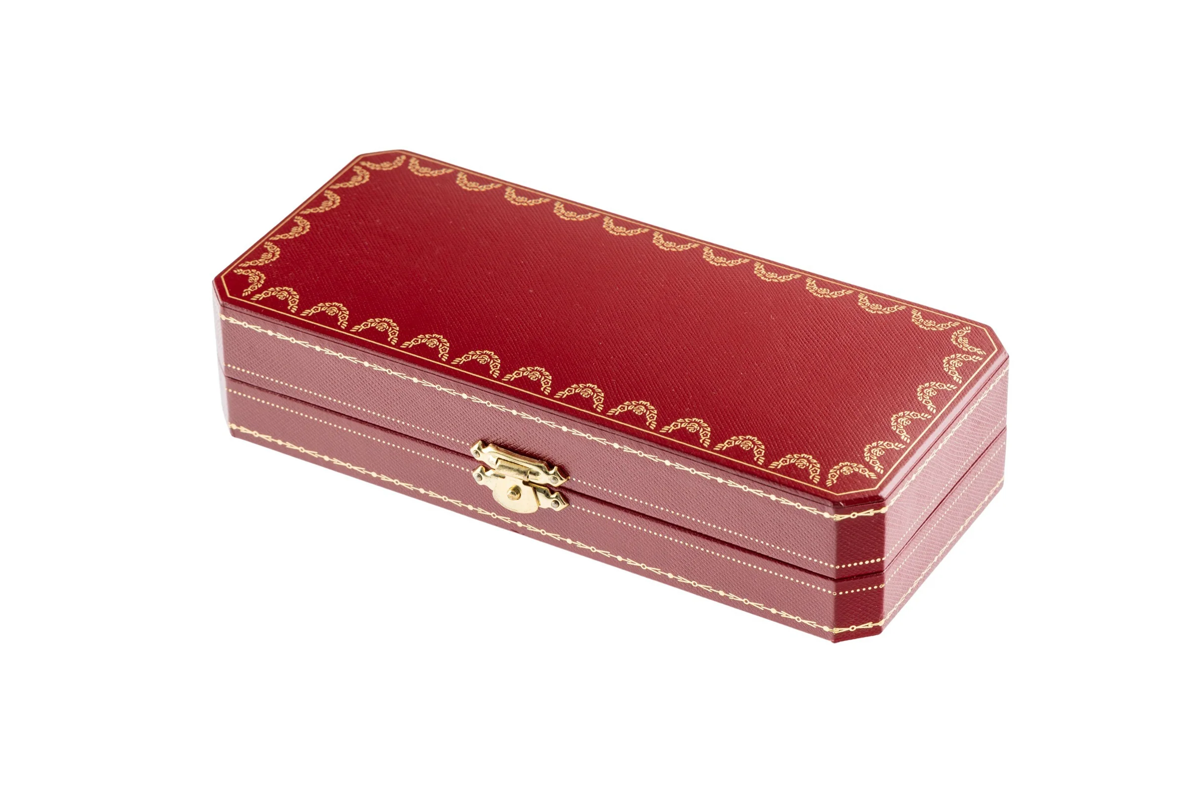 Cartier Must II Santos ballpoint pen lacquer Bordeaux gold-plated Ref. ST 150190[KL25988] - Image 14