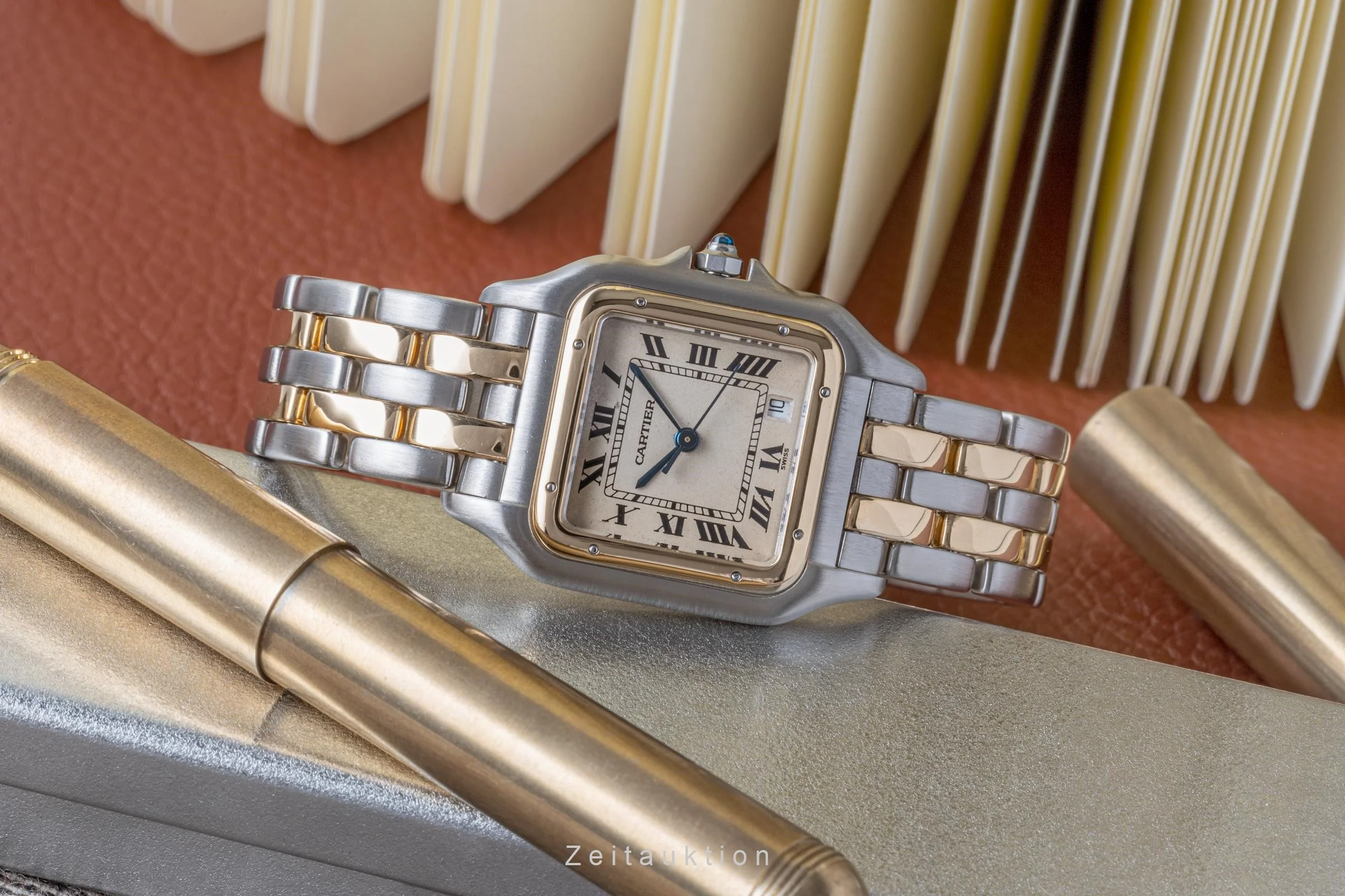 Cartier Panthere steel / gold quartz men's watch 183949 LP: 9200EUR  [2206164] - Image 2
