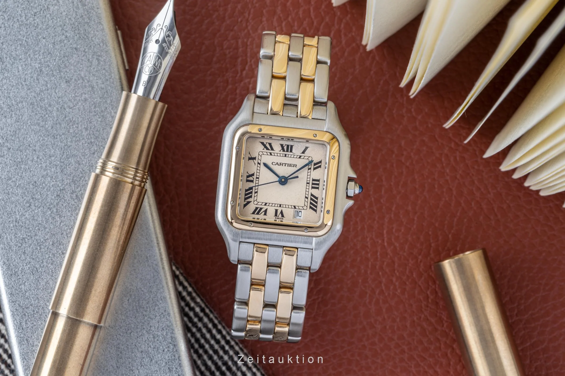 Cartier Panthere steel / gold quartz men's watch 183949 LP: 9200EUR  [2206164] - Image 3