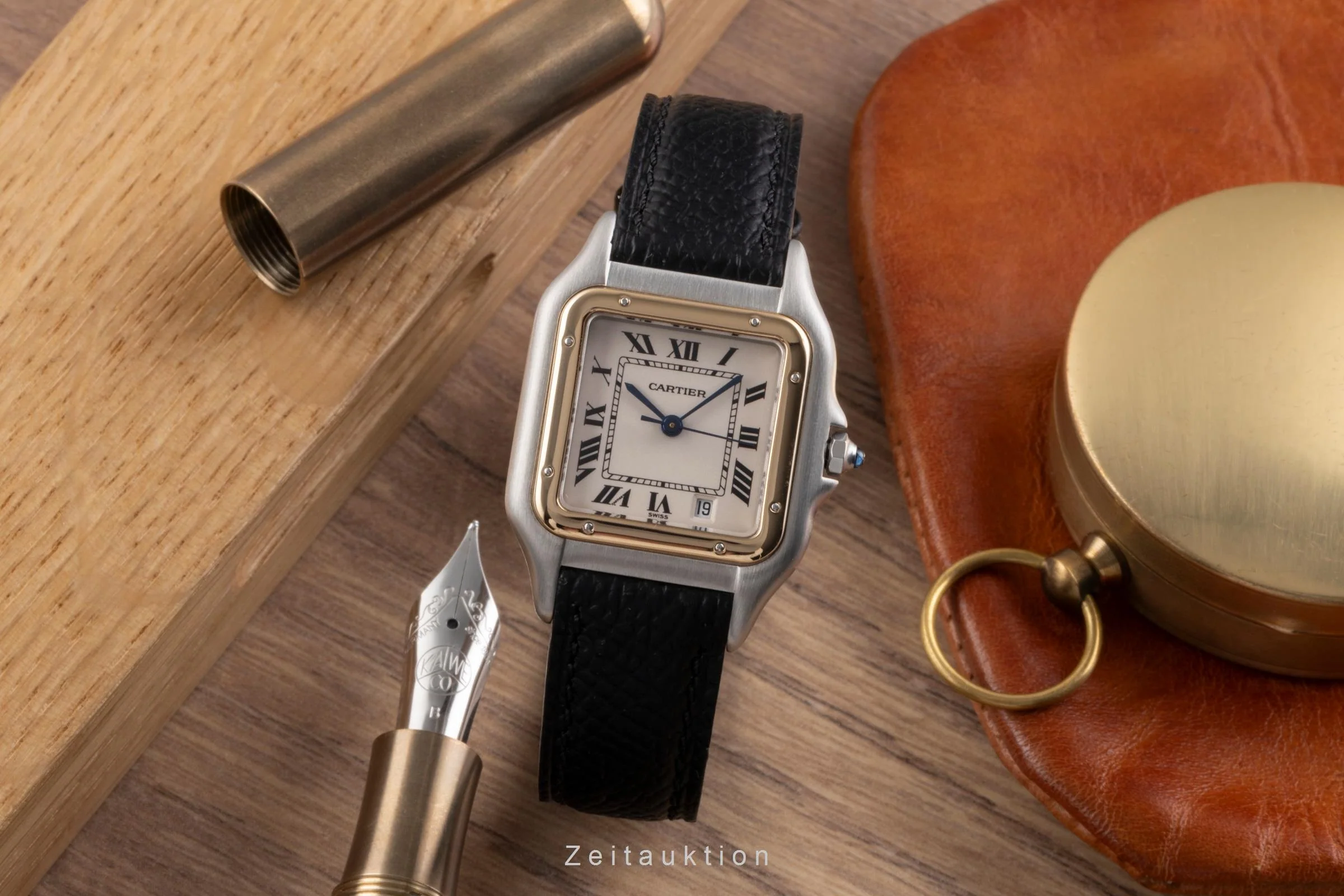 Cartier Panthere steel / gold quartz men's watch GGC98000  [2505090] - Image 4