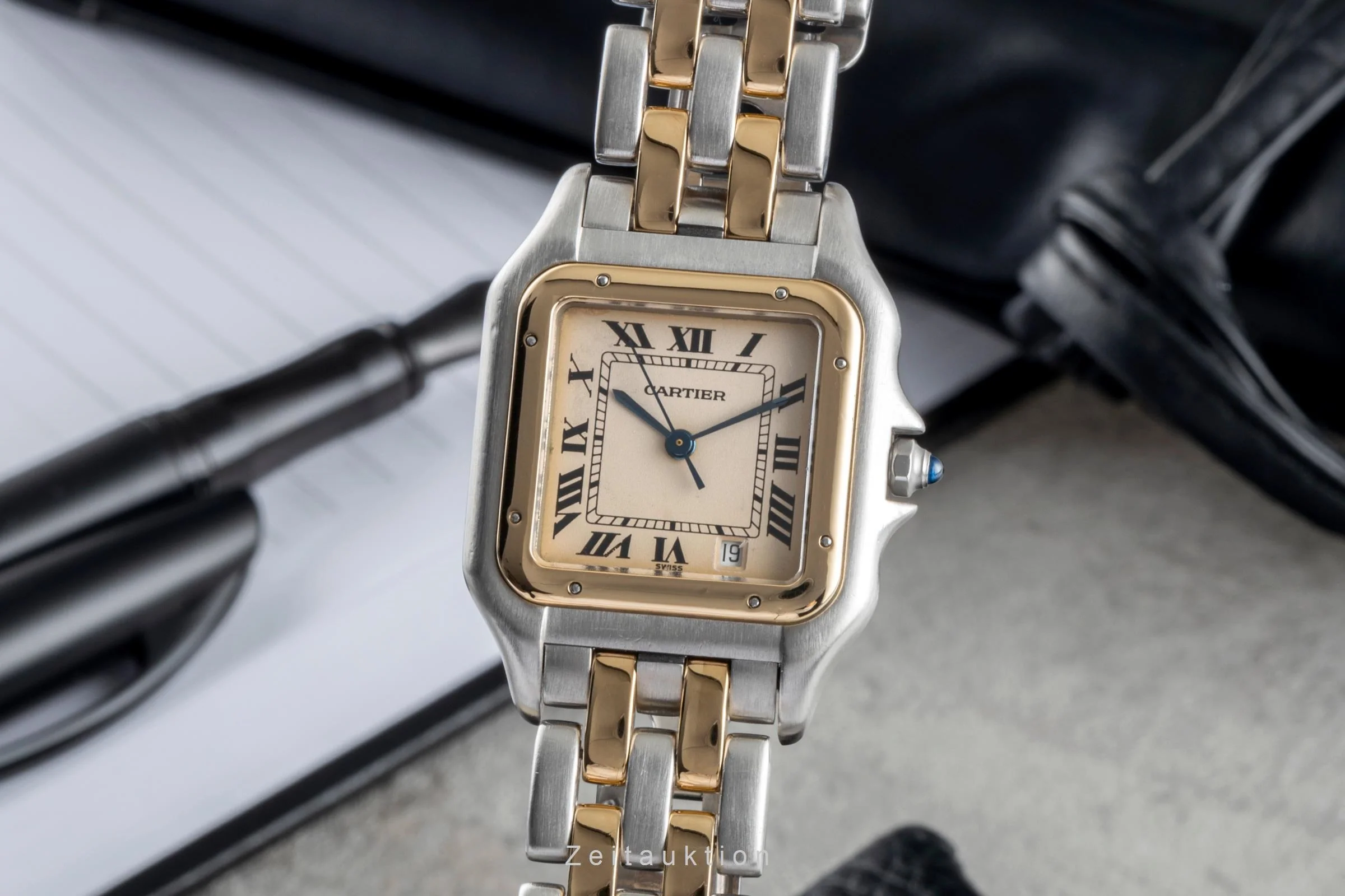 Cartier Panthere steel / gold quartz women's watch 83949  [2505884] - Image 2