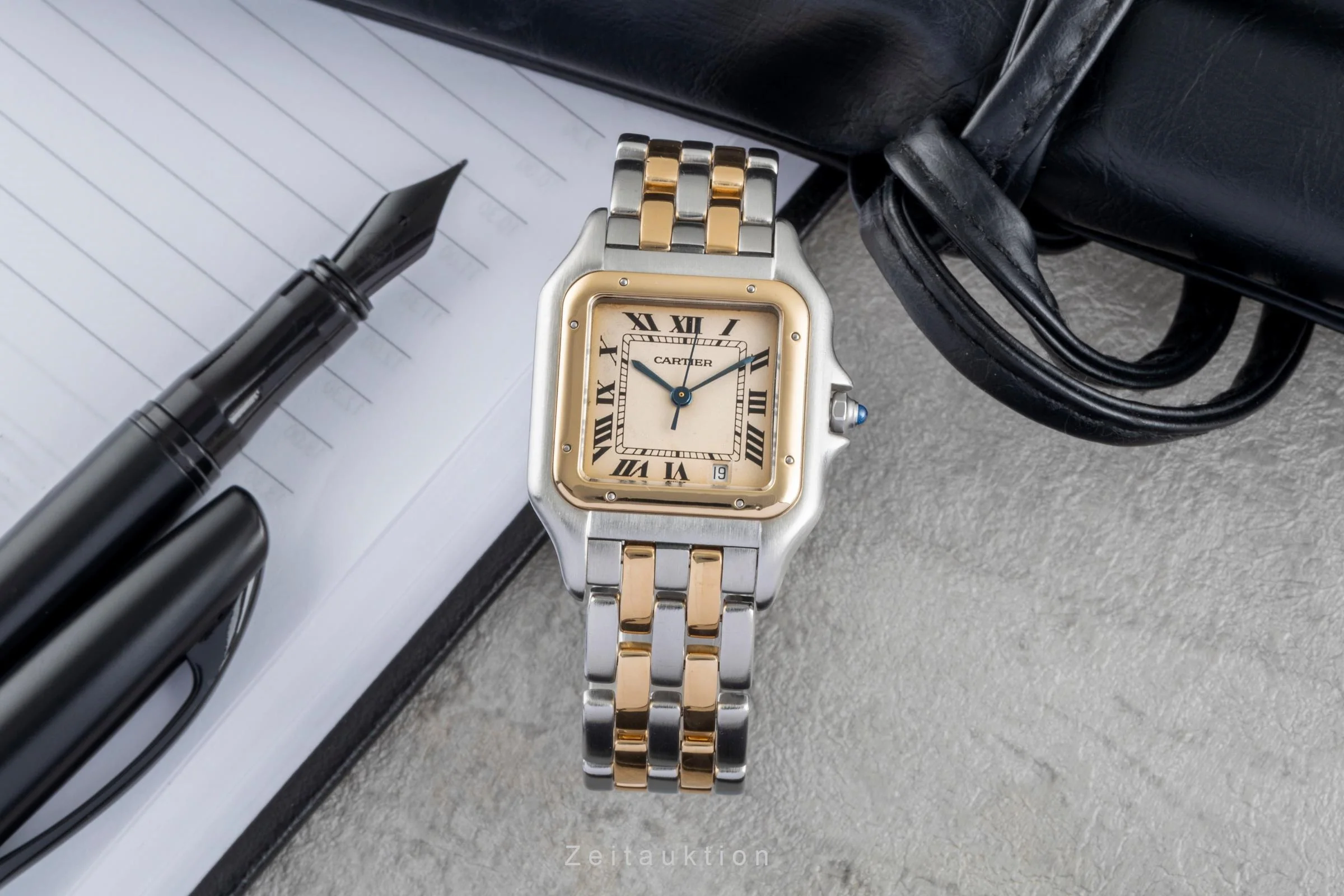 Cartier Panthere steel / gold quartz women's watch 83949  [2505884] - Image 4
