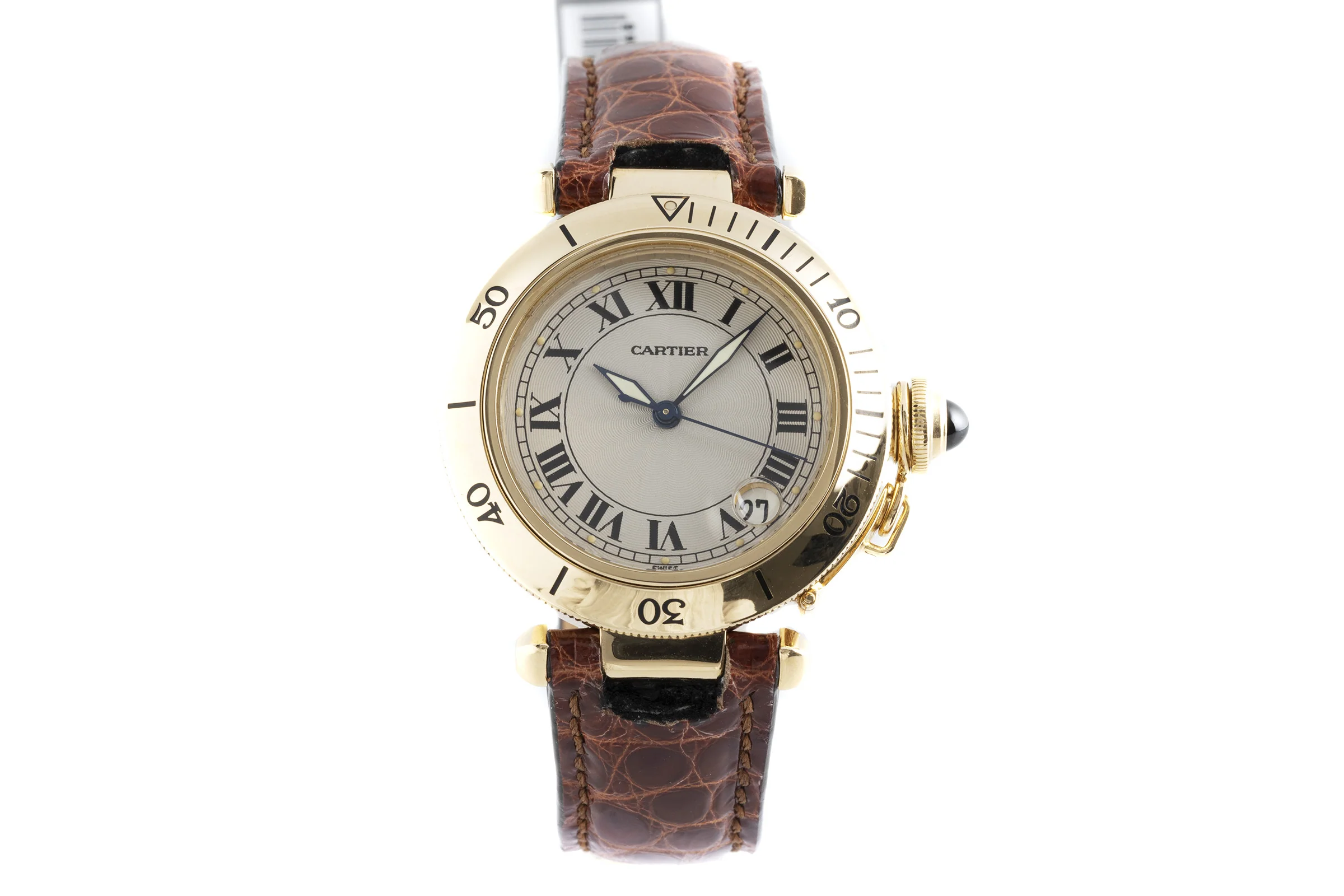Cartier Pasha 18 ct gold automatic men's watch 1035  [2105678] - Image 4
