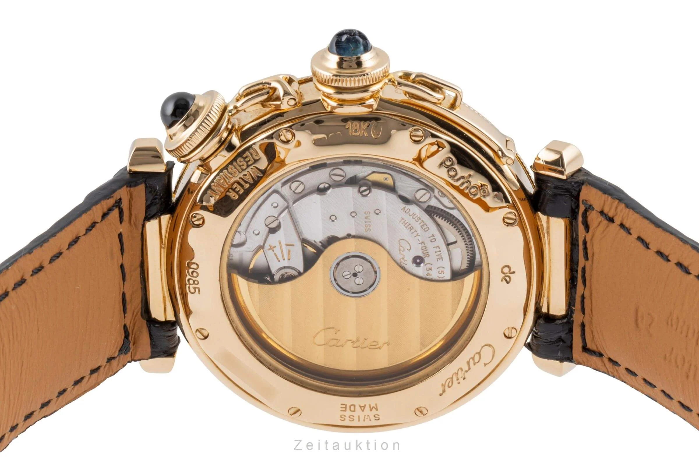 Cartier Pasha 18 ct gold automatic men's watch W3008751  [2500125] - Image 10