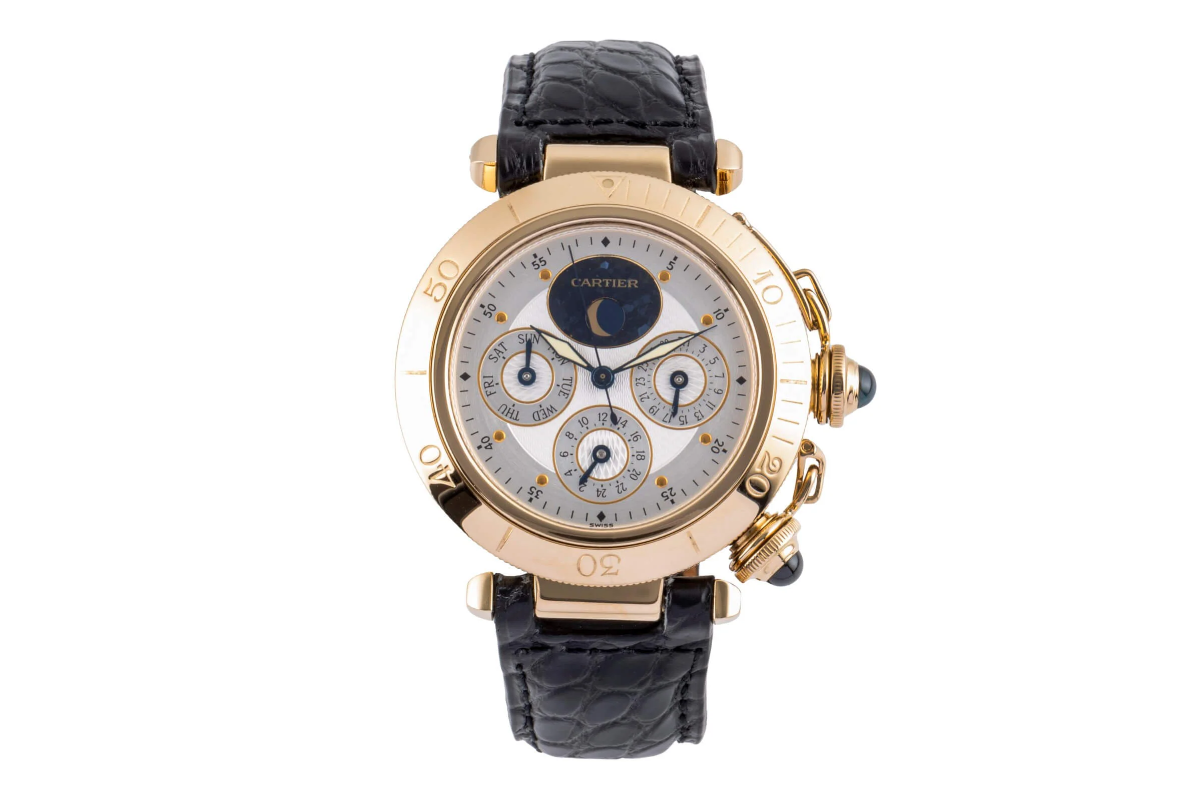 Cartier Pasha 18 ct gold automatic men's watch W3008751  [2500125] - Image 5