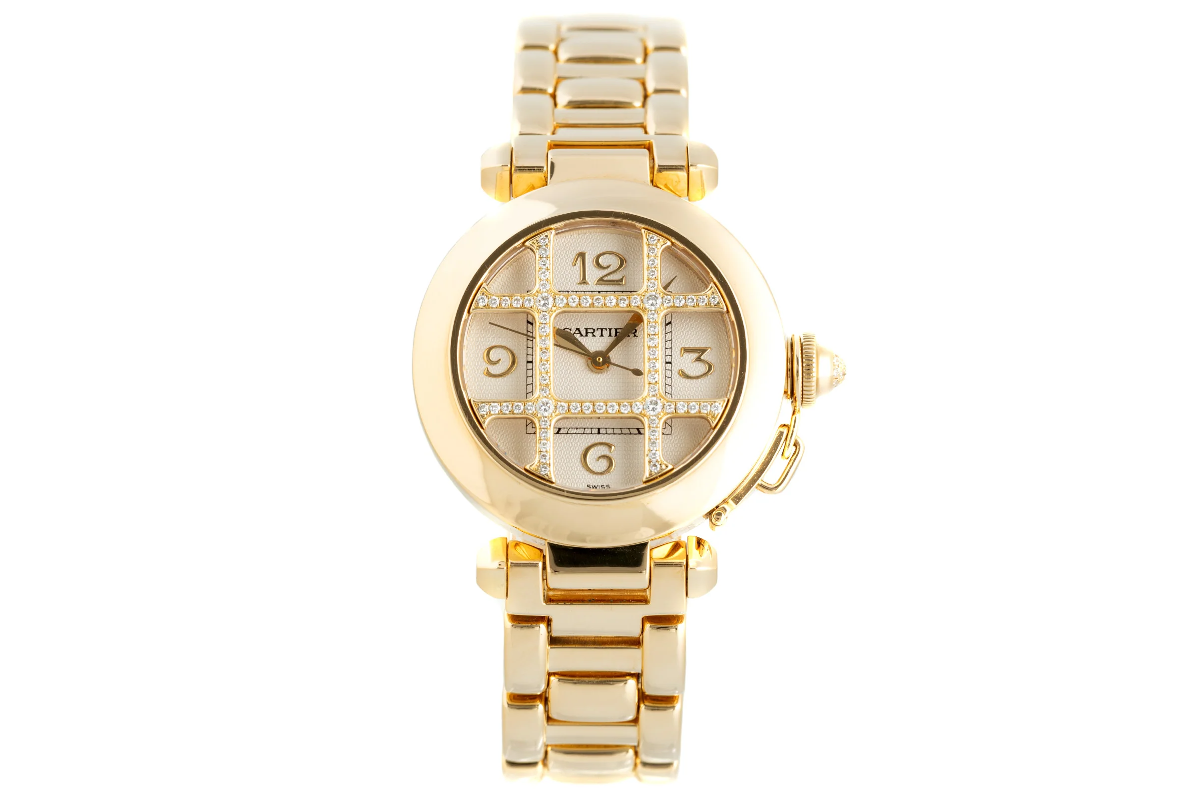 Cartier Pasha 18 ct gold automatic women's watch 2399  [2104282] - Image 4
