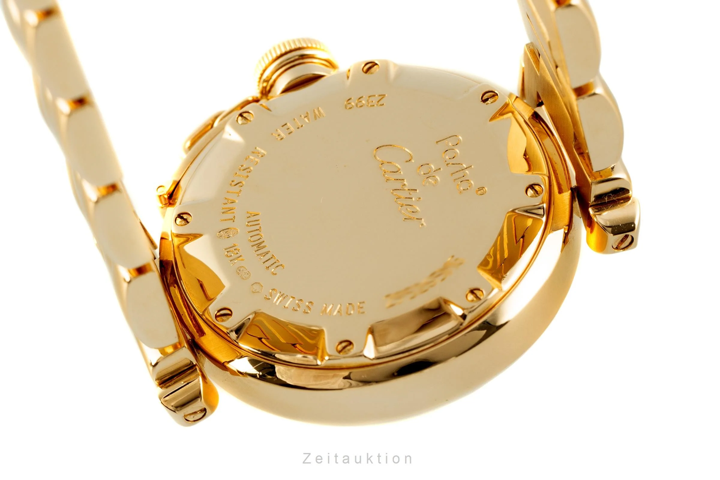 Cartier Pasha 18 ct gold automatic women's watch 2399  [2104282] - Image 9