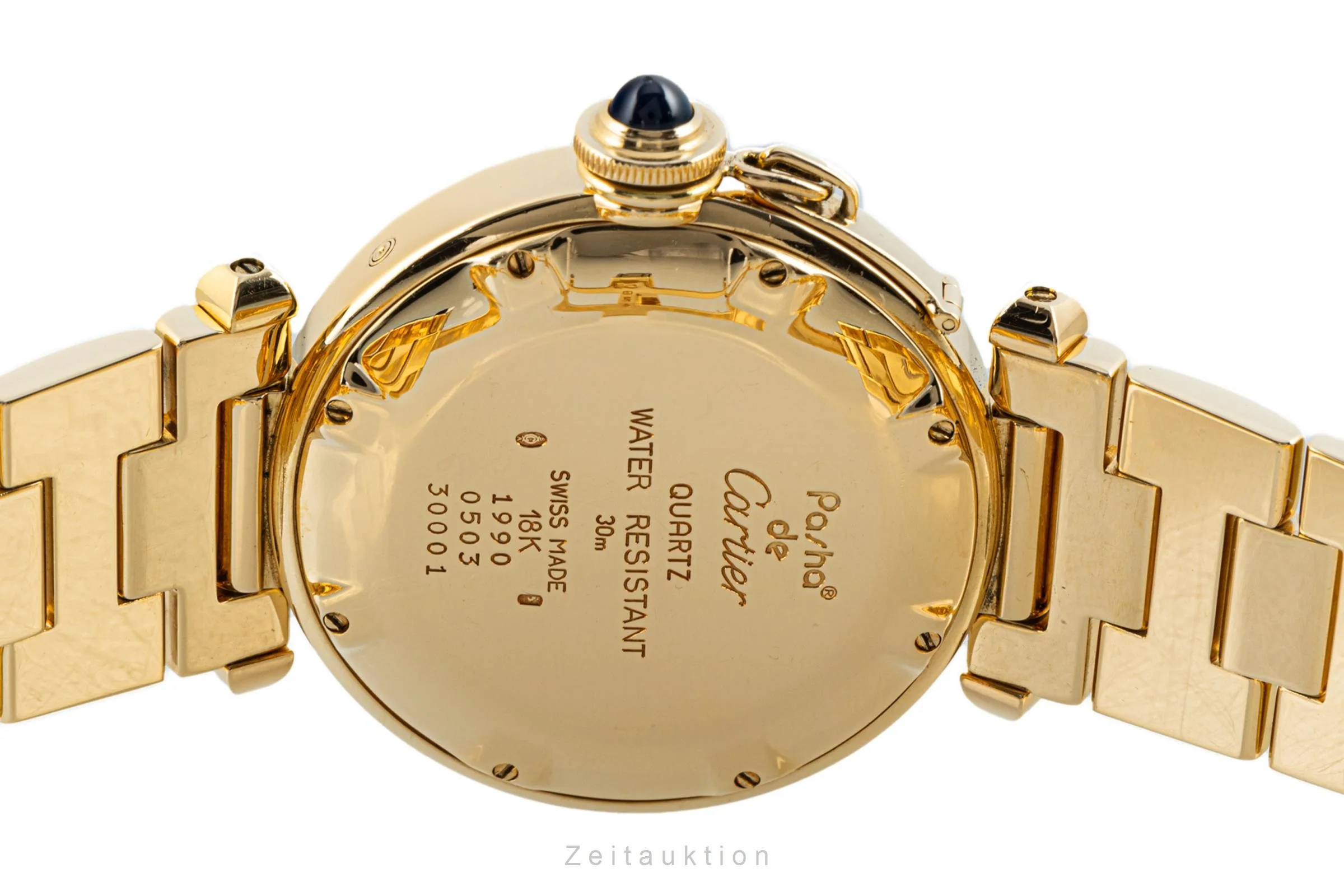 Cartier Pasha 18 ct gold quartz men's watch 1990  [2107545] - Image 10