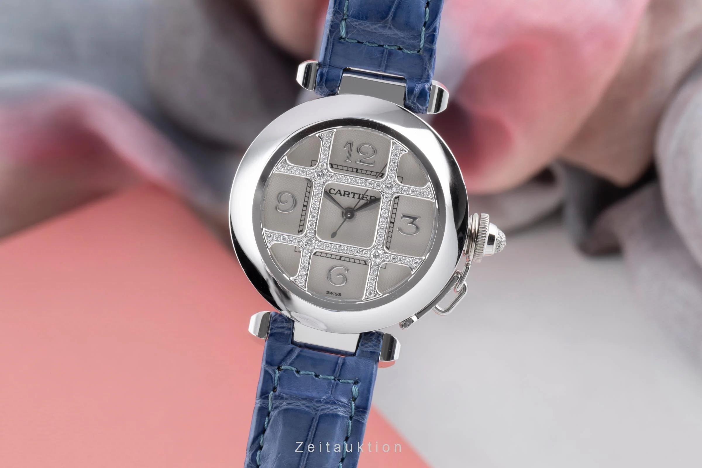 Cartier Pasha 18 ct white gold automatic women's watch WJ101456 LP: 35200EUR  [2503811] - Image 2