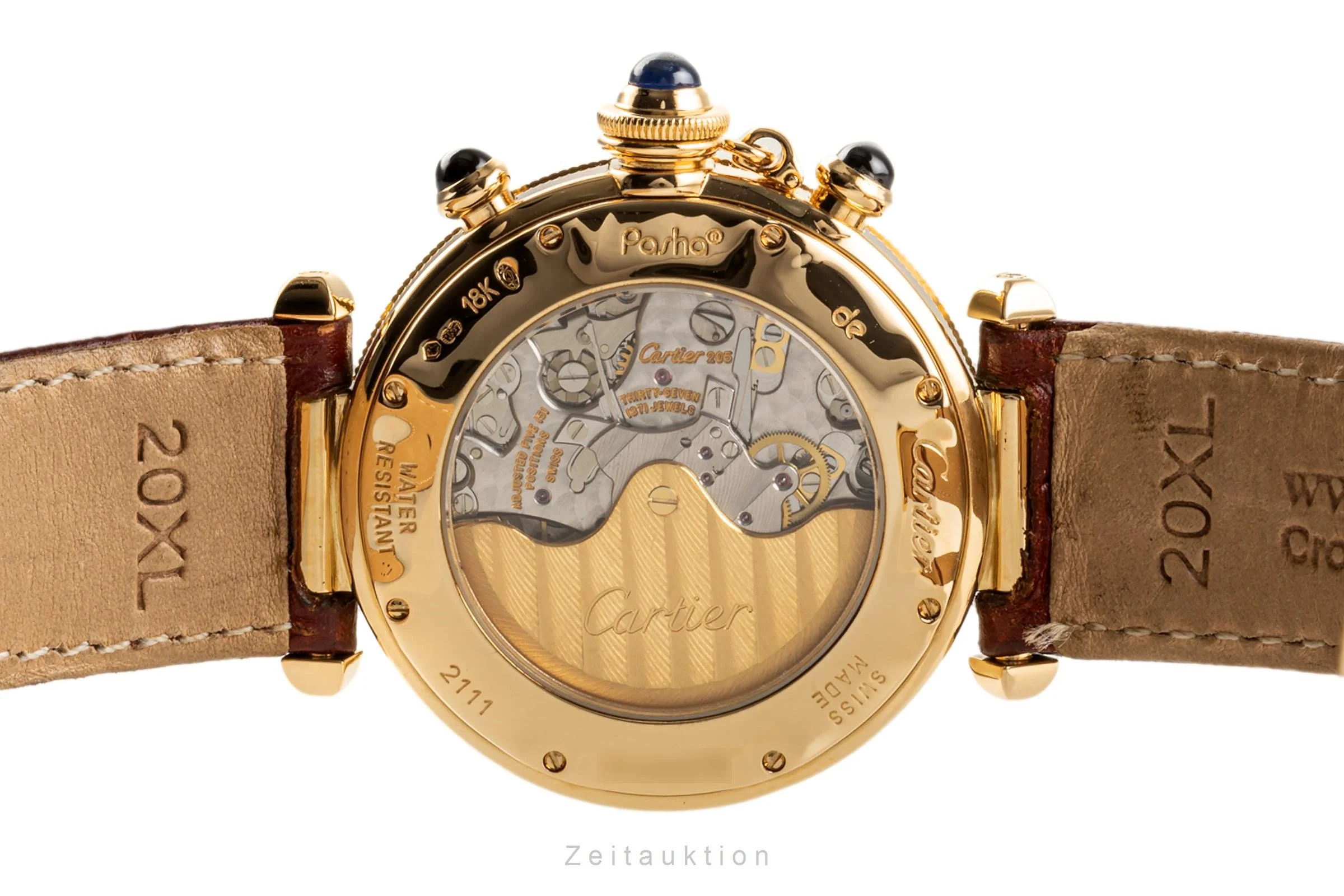 Cartier Pasha chronograph 18 ct gold automatic men's watch 2111, W3007751 LP: 27900EUR  [2304268] - Image 10