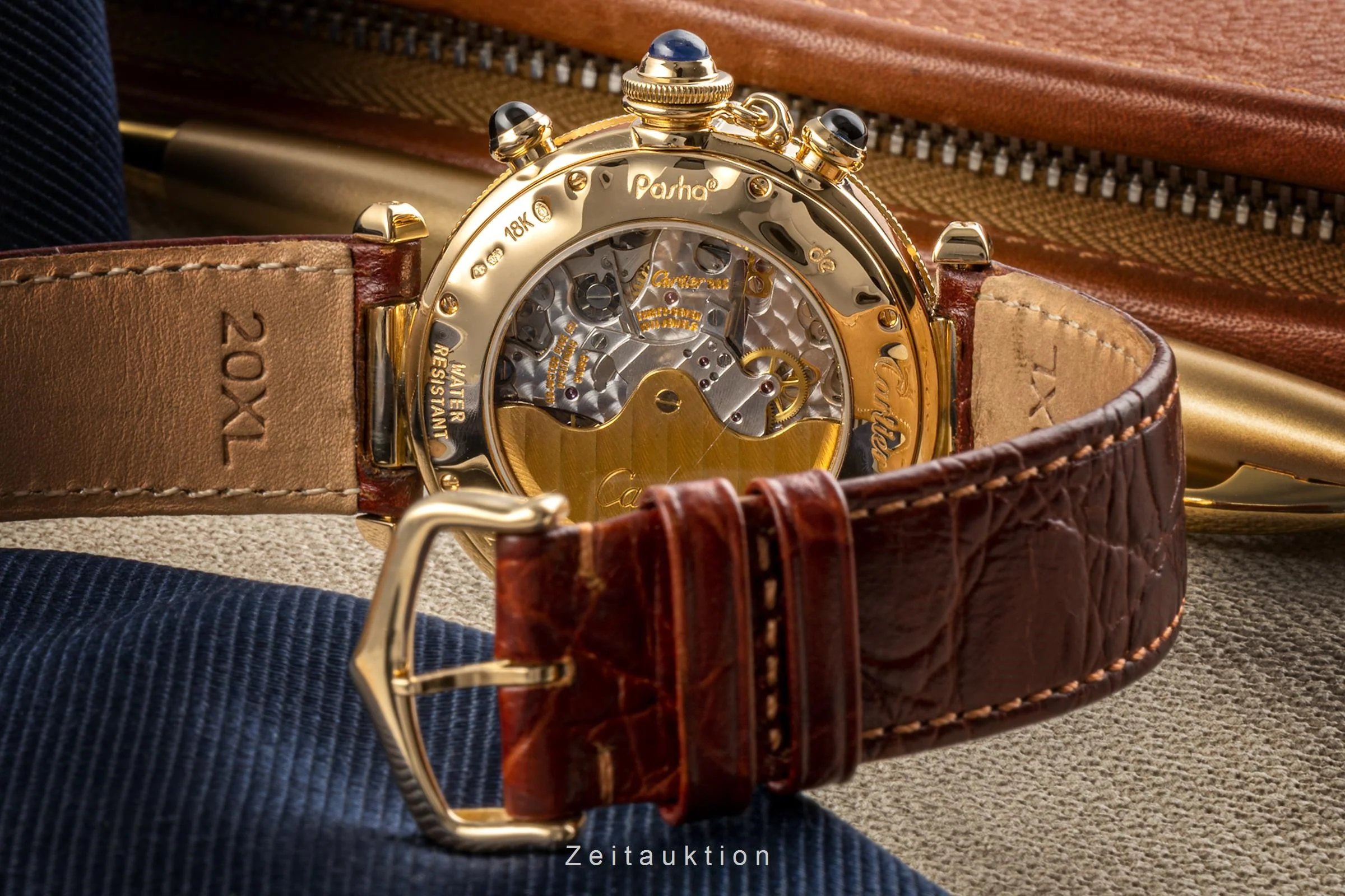 Cartier Pasha chronograph 18 ct gold automatic men's watch 2111, W3007751 LP: 27900EUR  [2304268] - Image 13