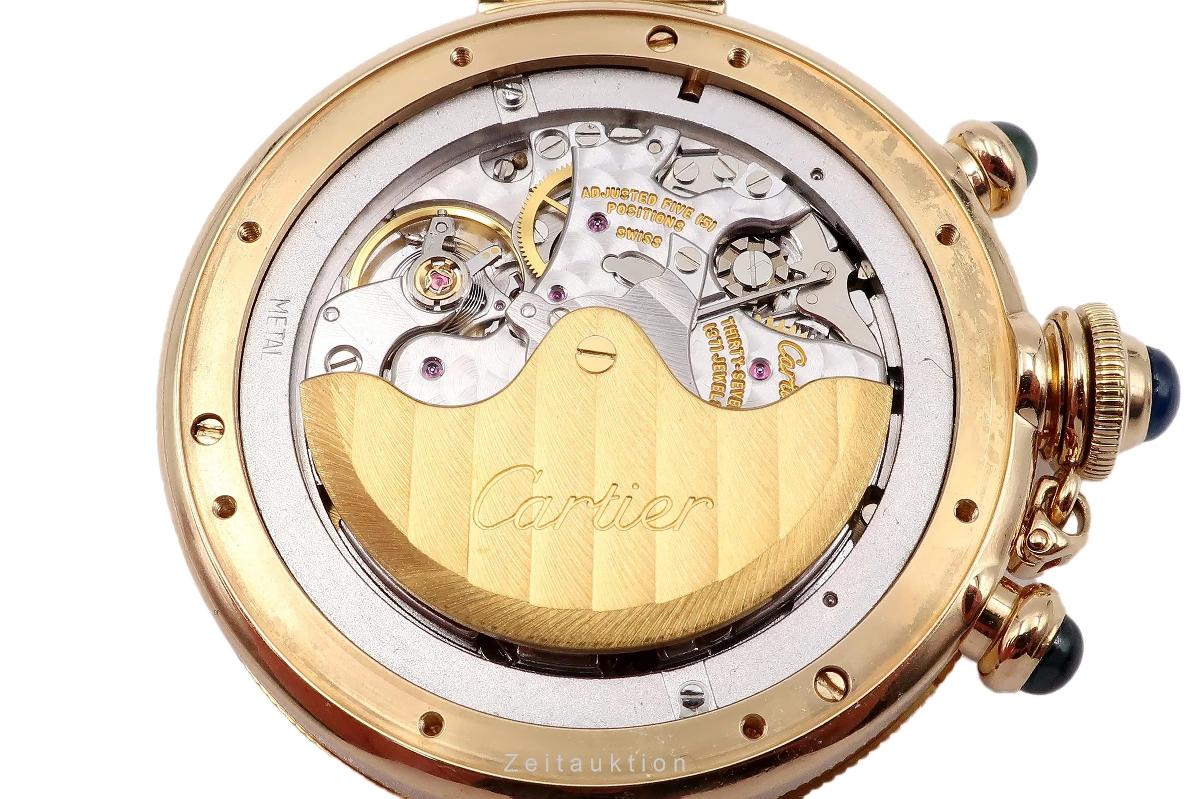Cartier Pasha chronograph 18 ct gold automatic men's watch 2111, W3007751 LP: 27900EUR  [2304268] - Image 17