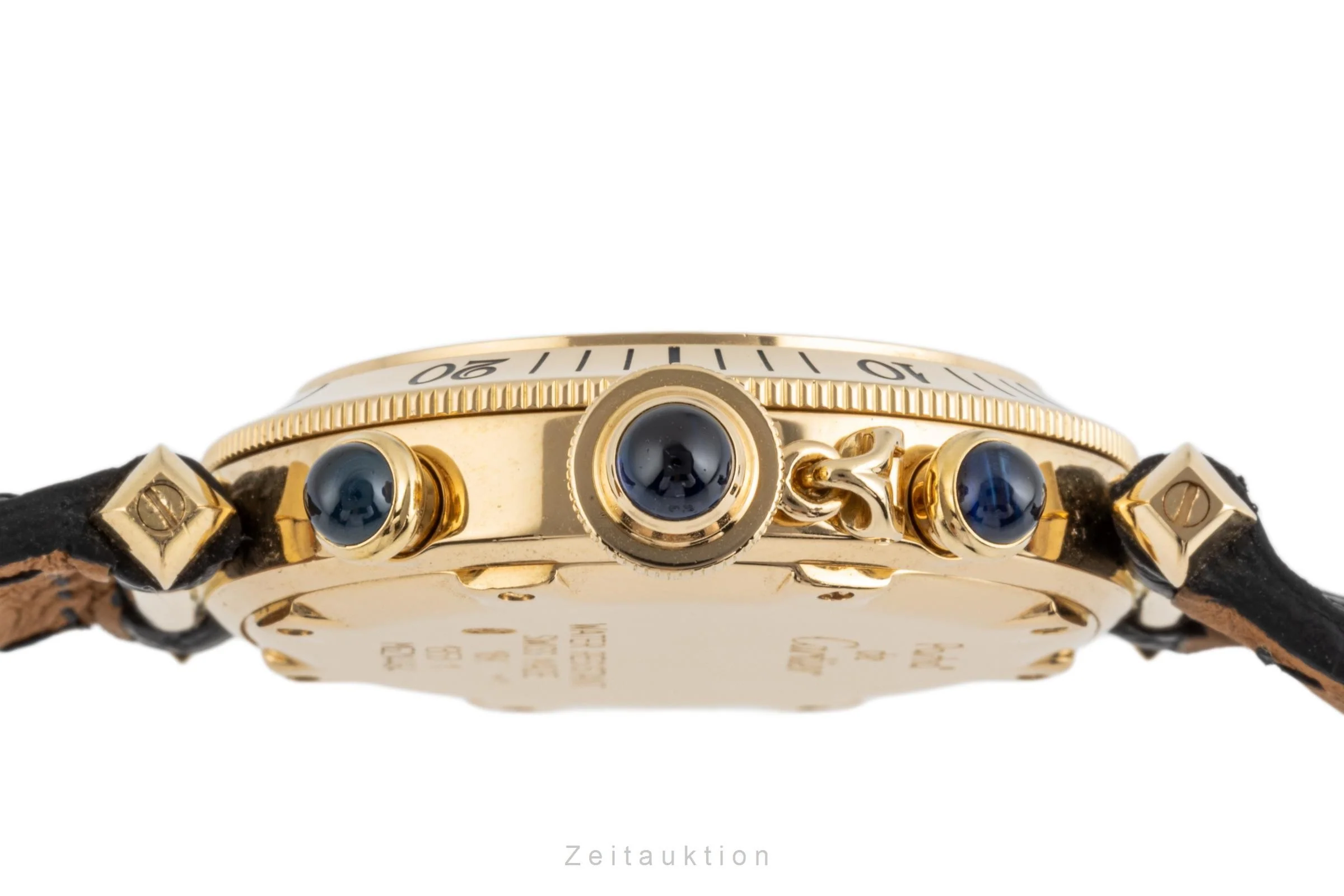 Cartier Pasha chronograph 18 ct gold quartz men's watch 1353  [2207688] - Image 10