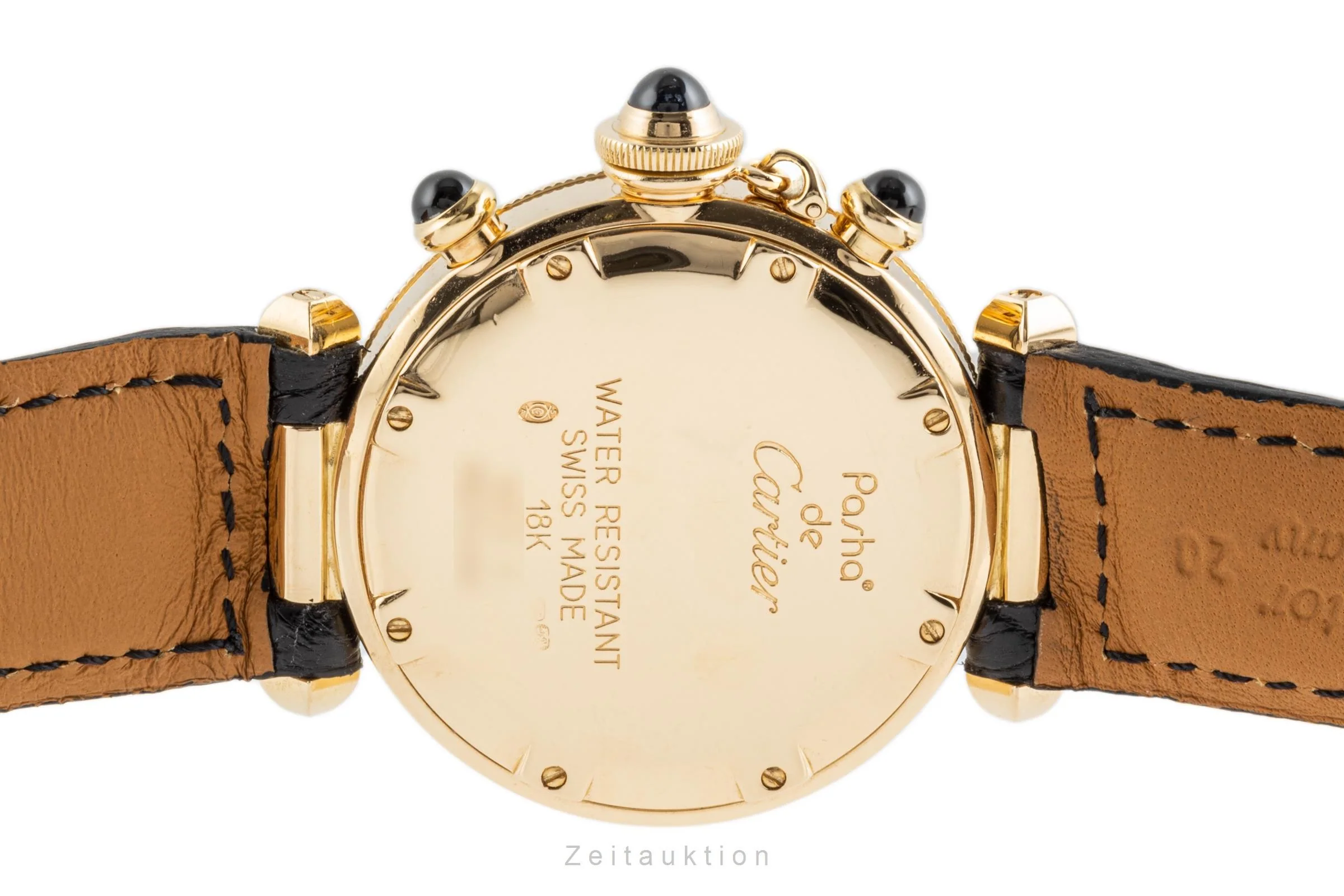 Cartier Pasha chronograph 18 ct gold quartz men's watch 1353  [2207688] - Image 9