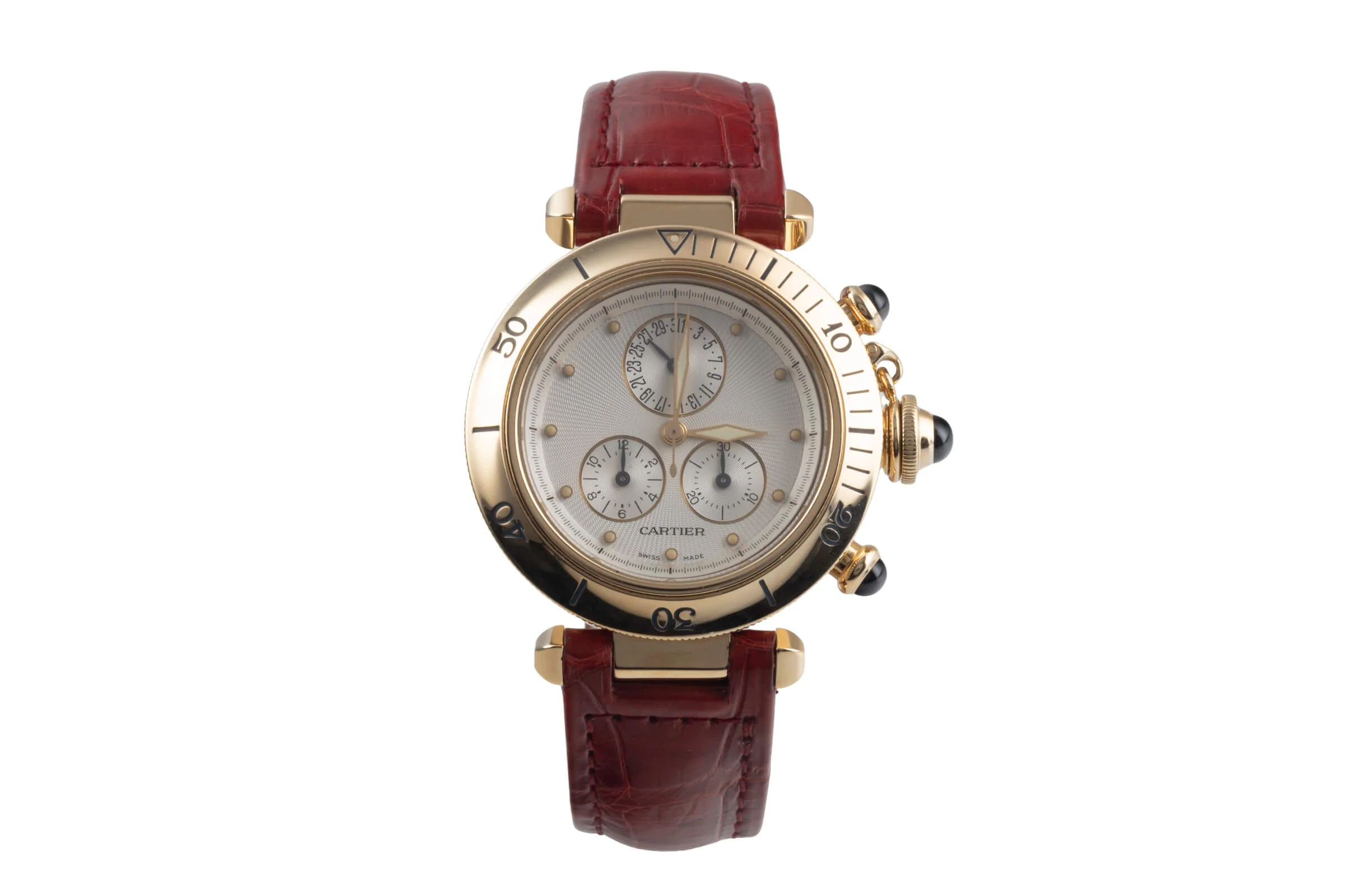 Cartier Pasha chronograph 18 ct gold quartz women's watch W3012051  [2501045] - Image 5