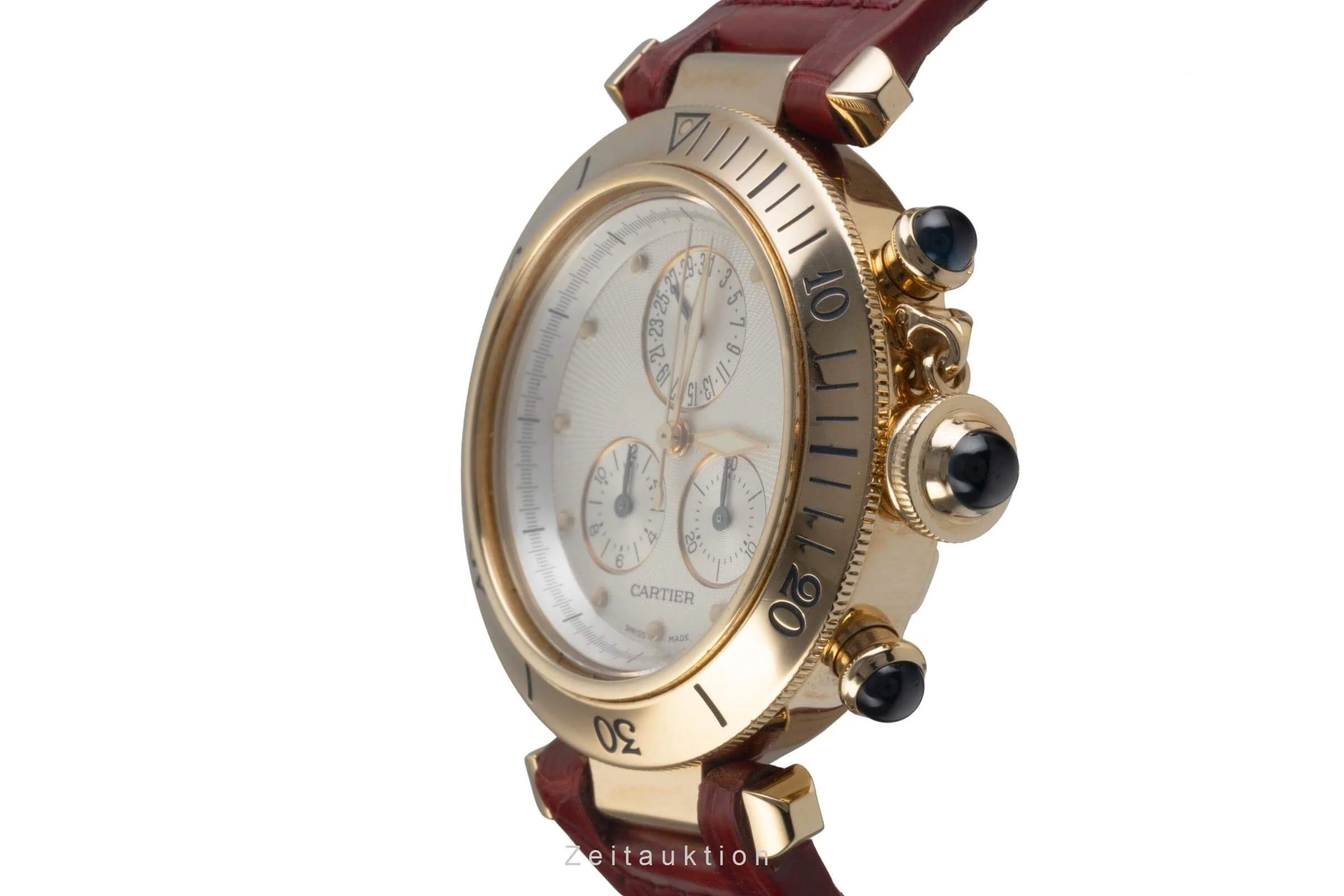 Cartier Pasha chronograph 18 ct gold quartz women's watch W3012051  [2501045] - Image 7