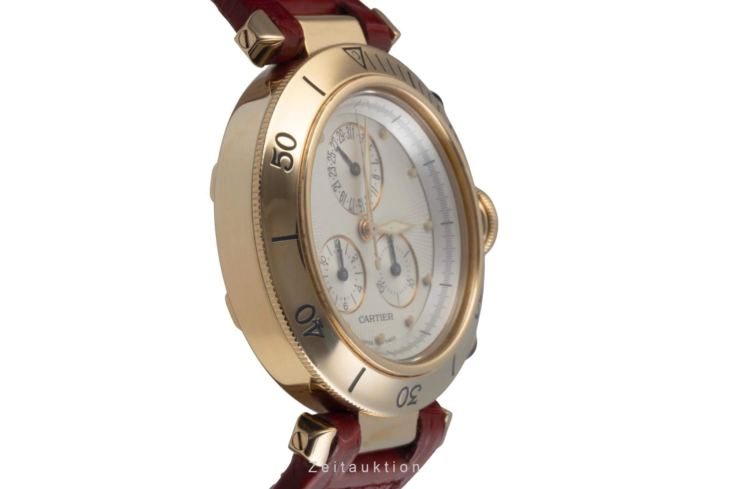 Cartier Pasha chronograph 18 ct gold quartz women's watch W3012051  [2501045] - Image 8