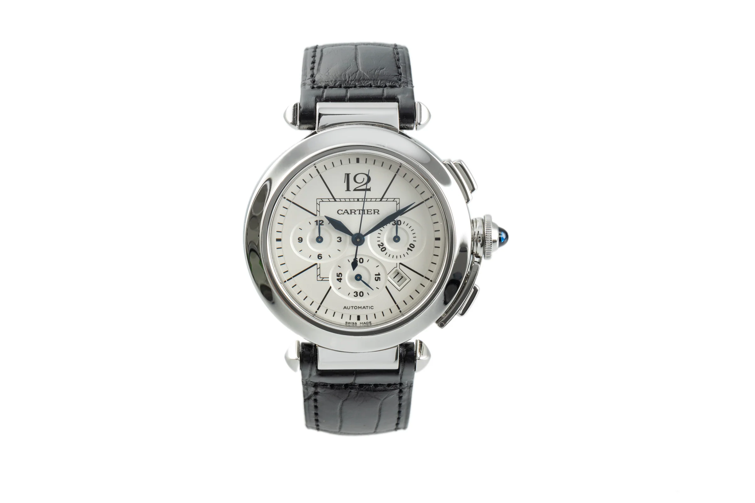 Cartier Pasha chronograph steel automatic men's watch 2860 LP: 9600EUR  [2102856] - Image 4