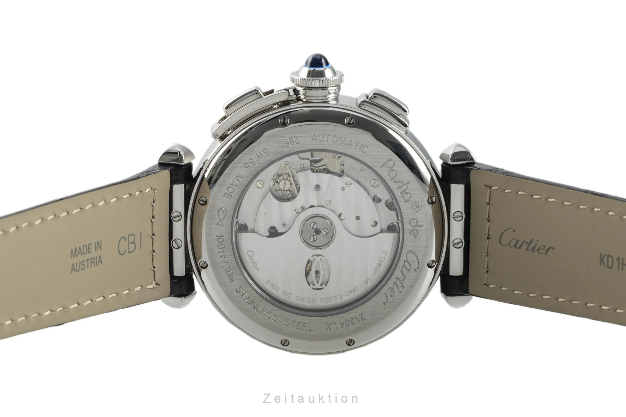 Cartier Pasha chronograph steel automatic men's watch 2860 LP: 9600EUR  [2102856] - Image 9