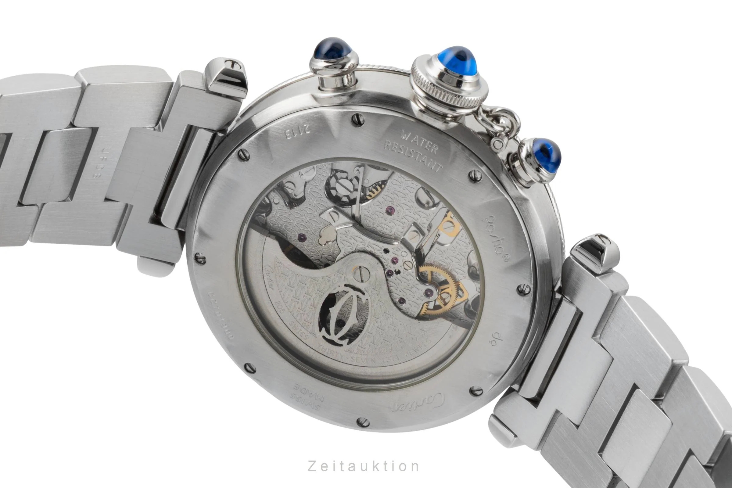 Cartier Pasha chronograph steel automatic men's watch W31030H3  [2600001] - Image 12