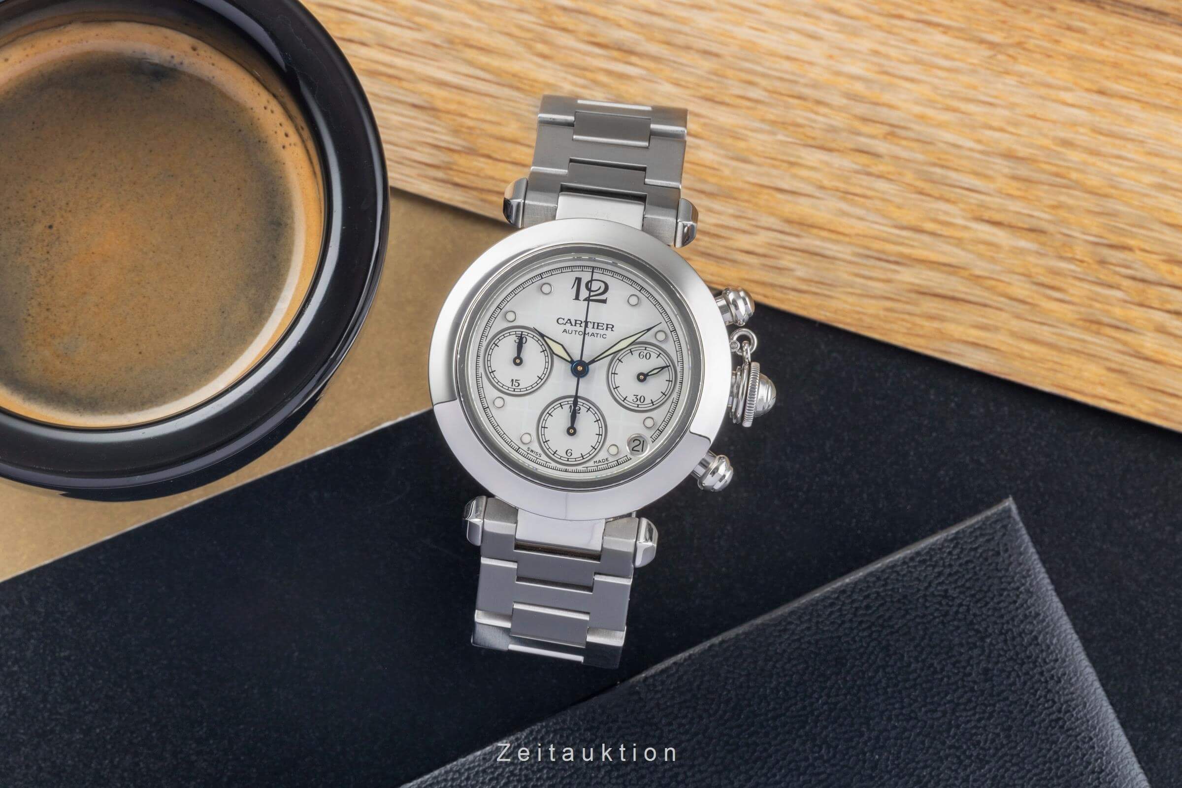 Cartier Pasha chronograph steel automatic men's watch W31039M7 2412 LP: 7200EUR  [2500177] - Image 4