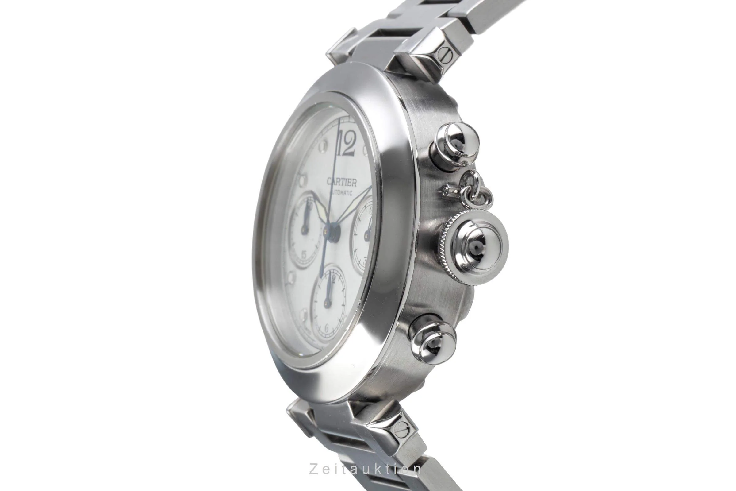 Cartier Pasha chronograph steel automatic men's watch W31039M7 2412 LP: 7200EUR  [2500177] - Image 7