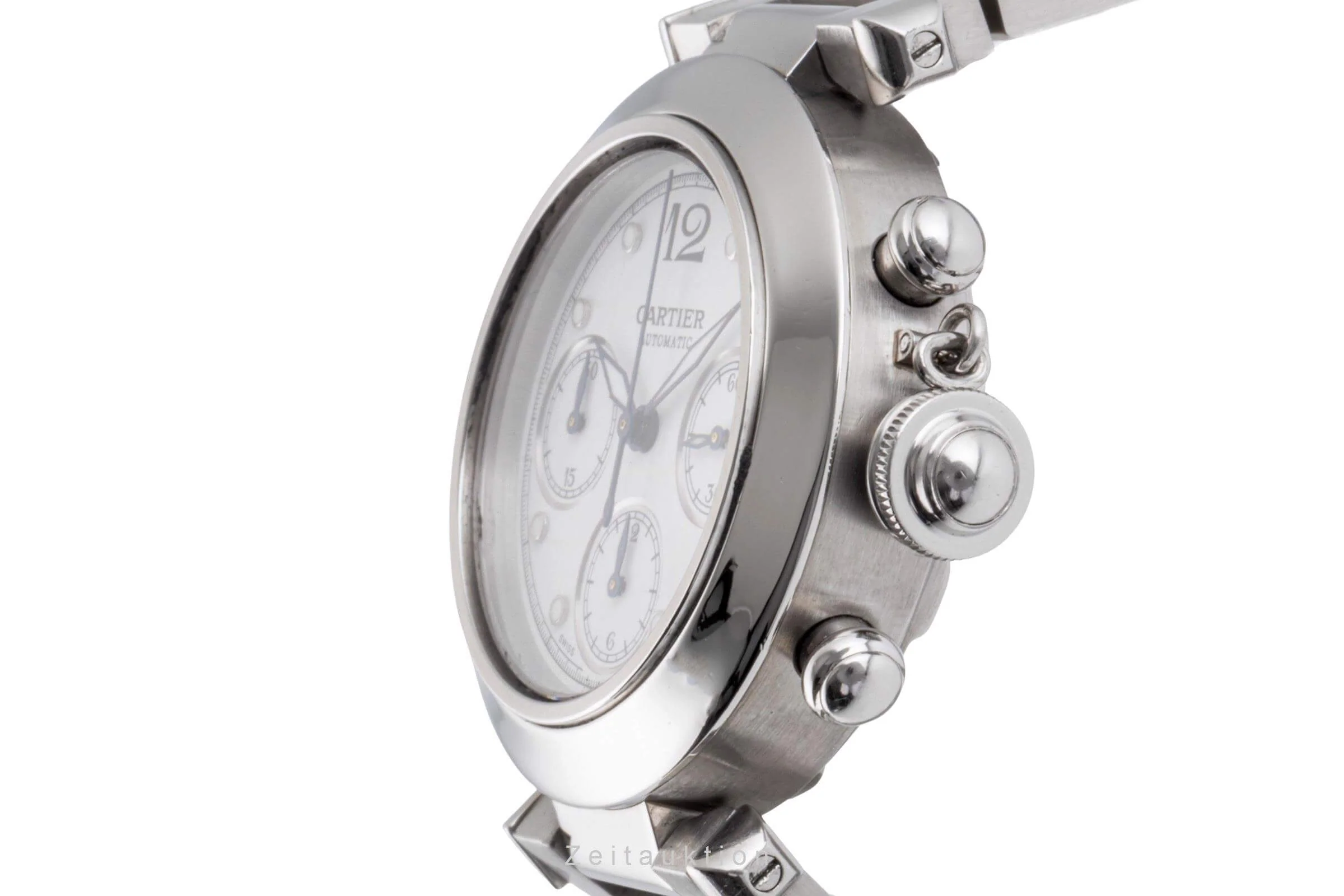 Cartier Pasha chronograph steel automatic men's watch W31039M7 LP: 7200EUR  [2500326] - Image 7