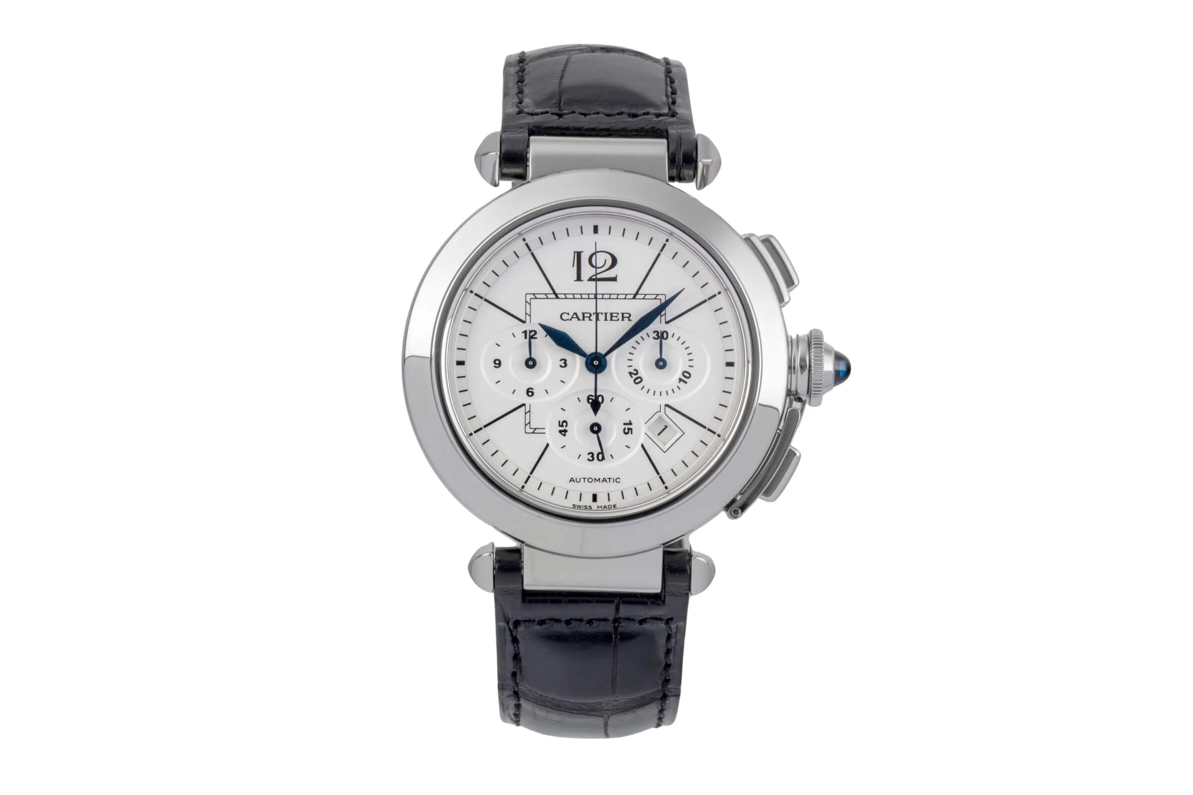 Cartier Pasha chronograph steel automatic men's watch W3108555 LP: 11100EUR  [2501589] - Image 5