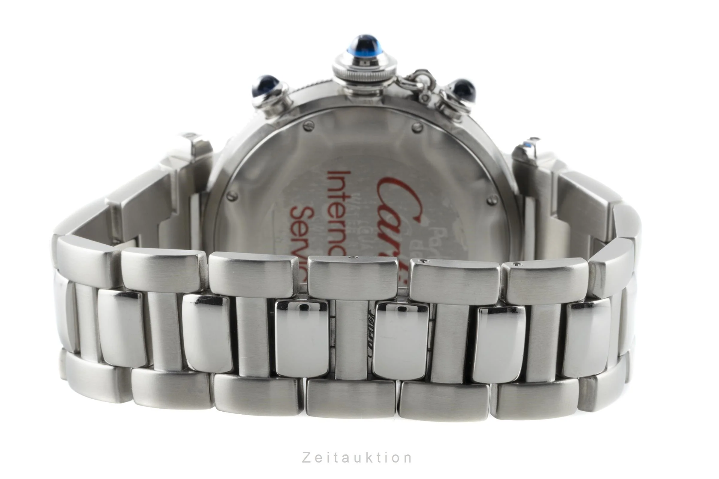 Cartier Pasha chronograph steel quartz men's watch 1050, W31018H3  [2202504] - Image 14