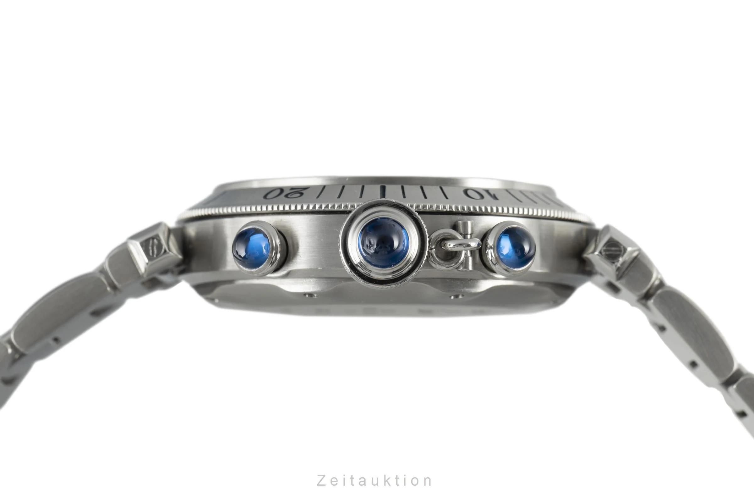 Cartier Pasha chronograph steel quartz men's watch 4030 LP: 9600EUR  [2108900] - Image 10