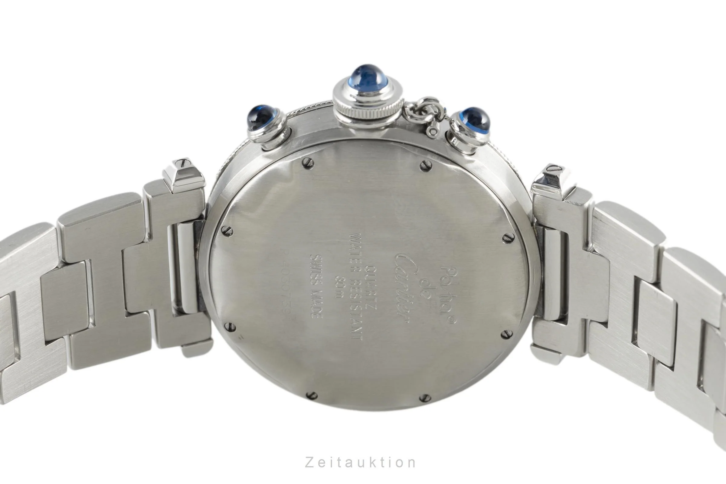 Cartier Pasha chronograph steel quartz men's watch 4030 LP: 9600EUR  [2108900] - Image 9
