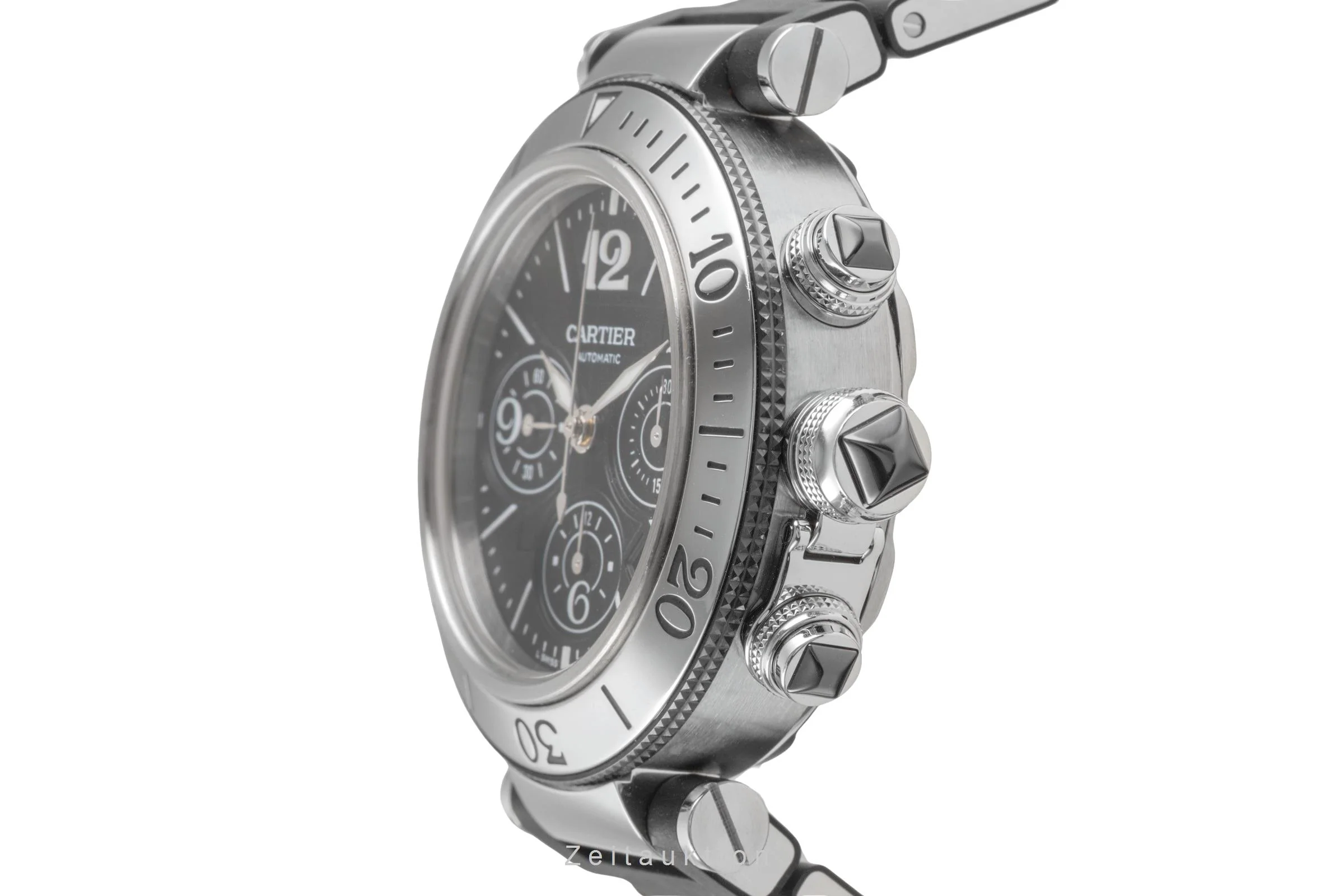 Cartier Pasha Seatimer chronograph steel automatic men's watch W31088U2 LP: 11100EUR  [2503642] - Image 7