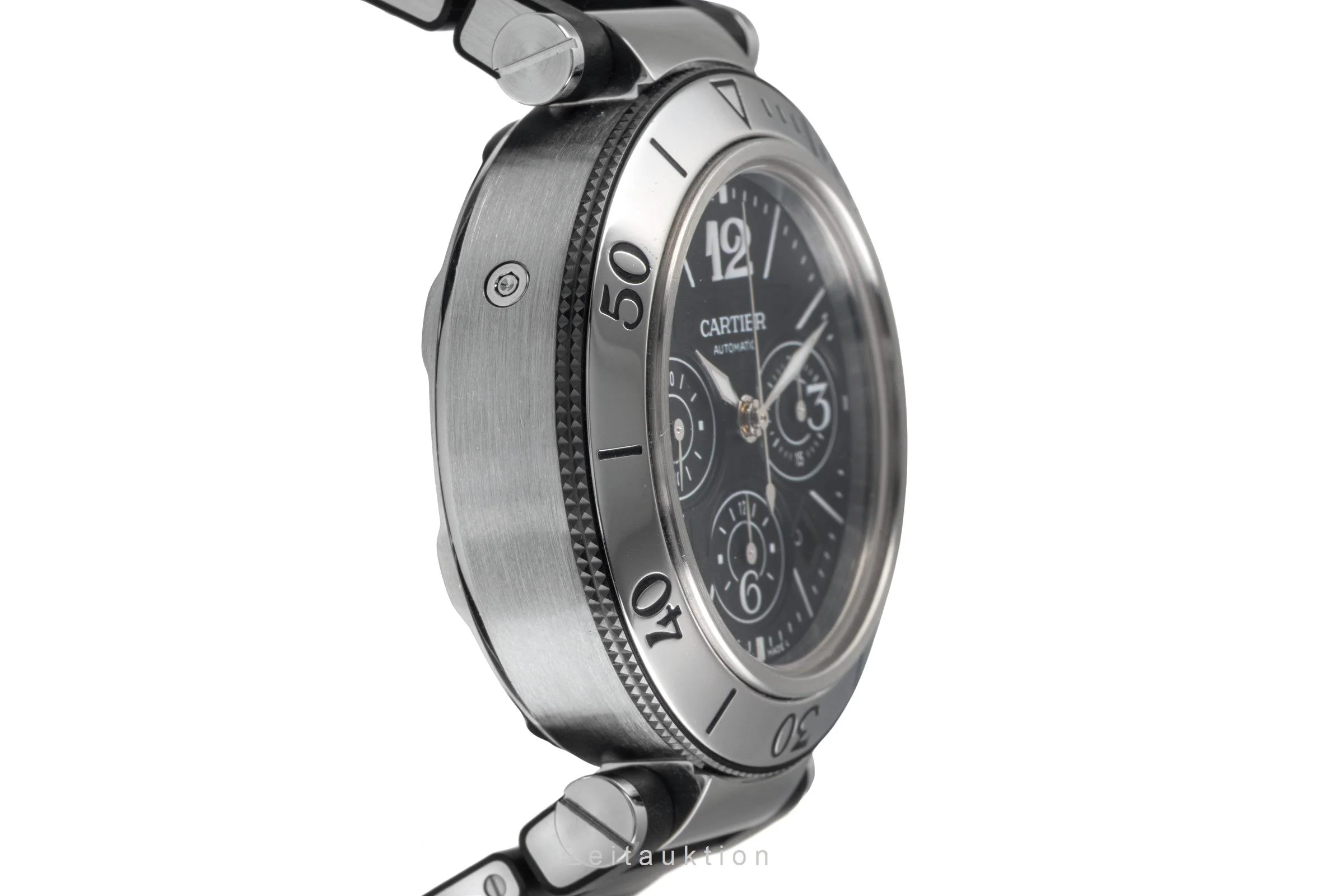 Cartier Pasha Seatimer chronograph steel automatic men's watch W31088U2 LP: 11100EUR  [2503642] - Image 8