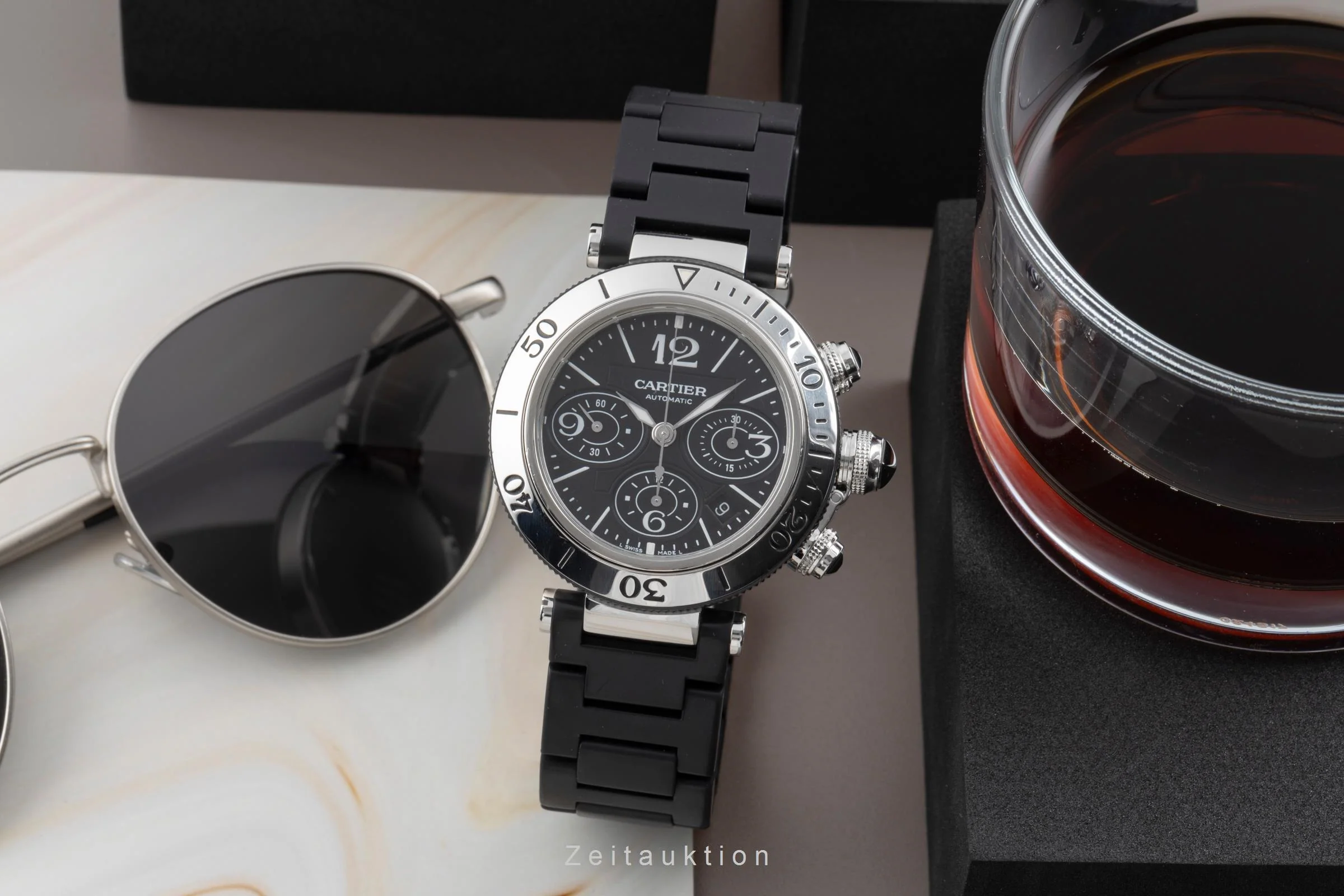 Cartier Pasha Seatimer chronograph steel automatic men's watch W31088U2, 2995  [2505017] - Image 4