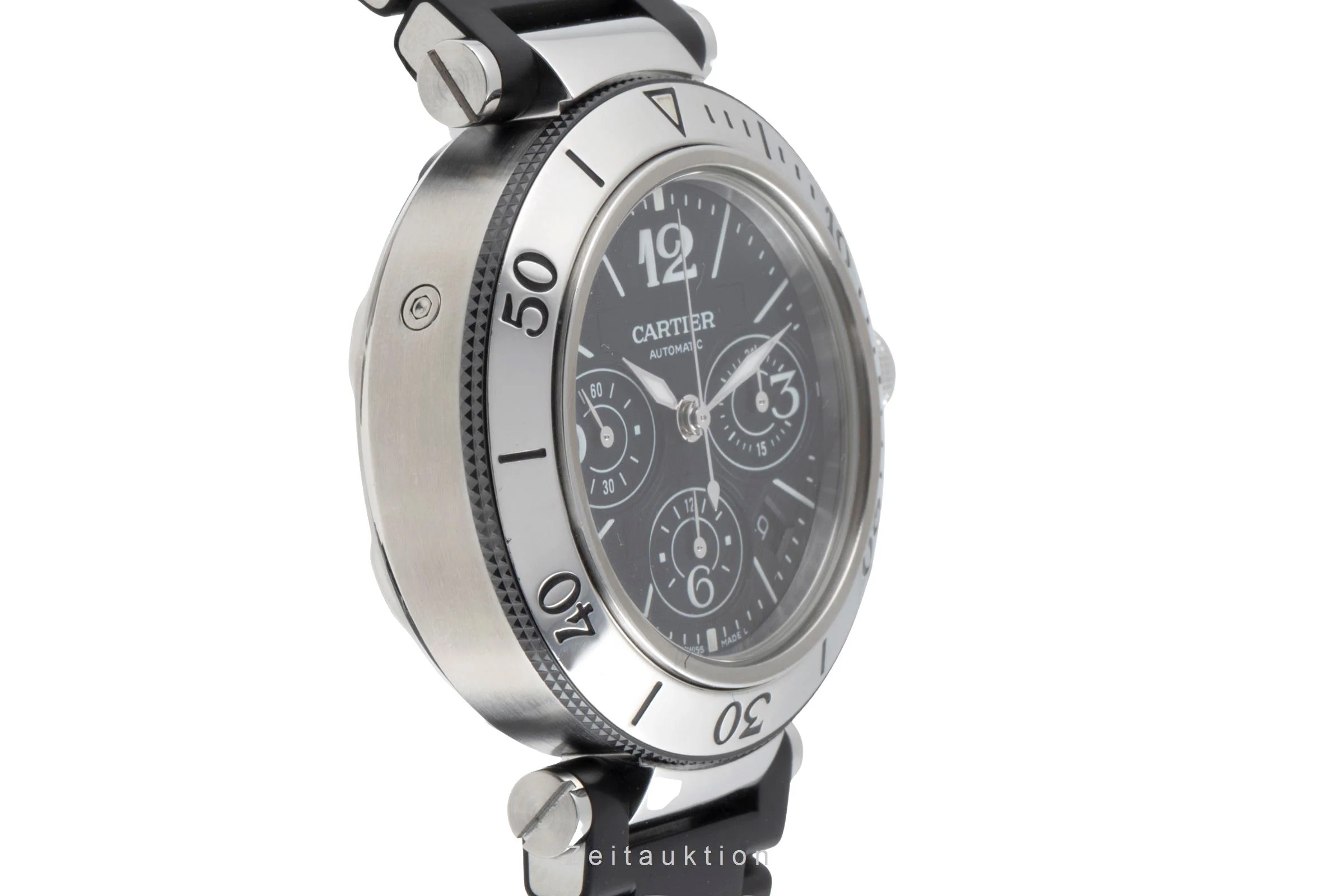 Cartier Pasha Seatimer chronograph steel automatic men's watch W31088U2, 2995  [2505017] - Image 8