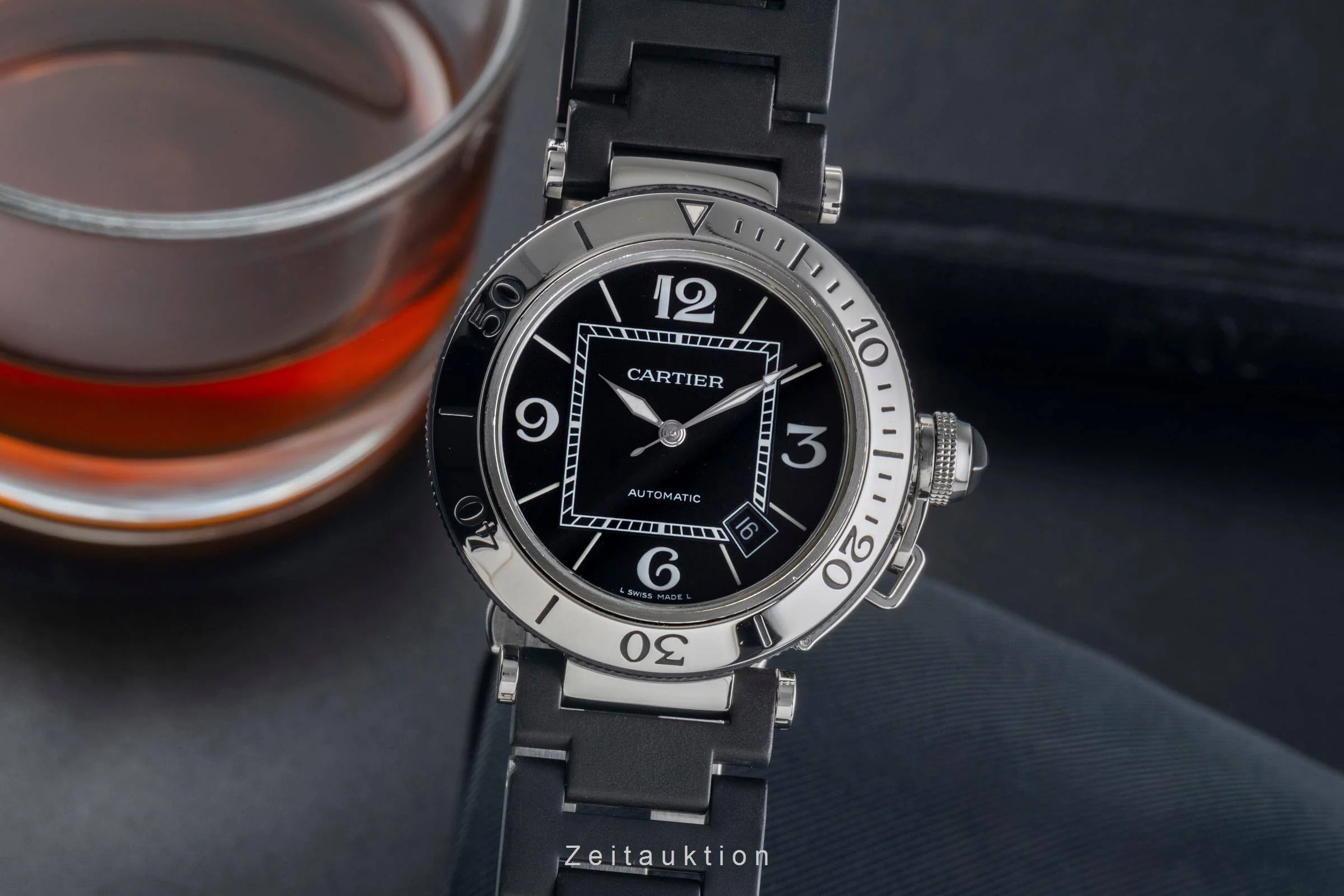 Cartier Pasha Seatimer steel automatic men's watch W31077U2  [2500410] - Image 2