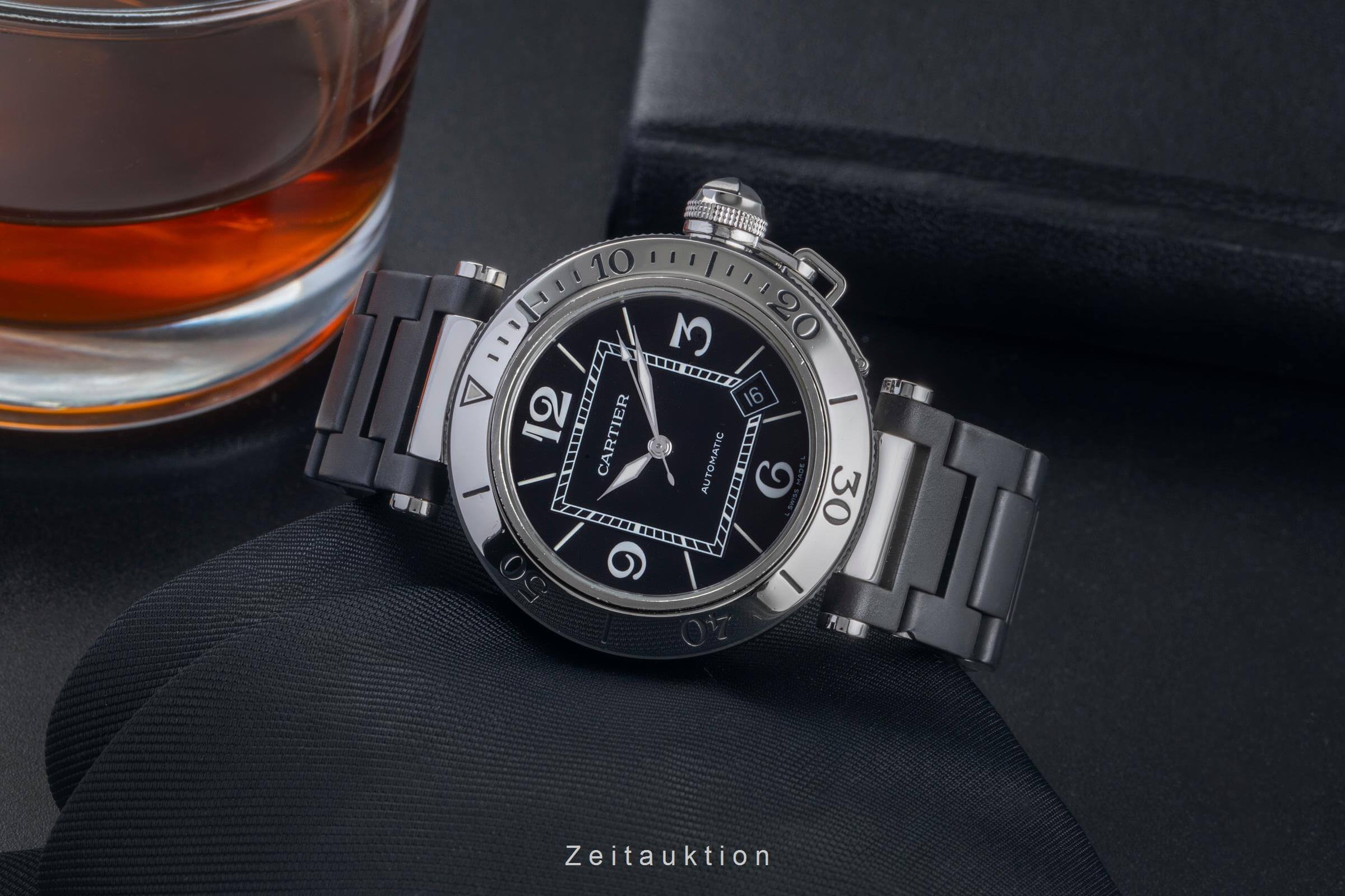 Cartier Pasha Seatimer steel automatic men's watch W31077U2  [2500410] - Image 3