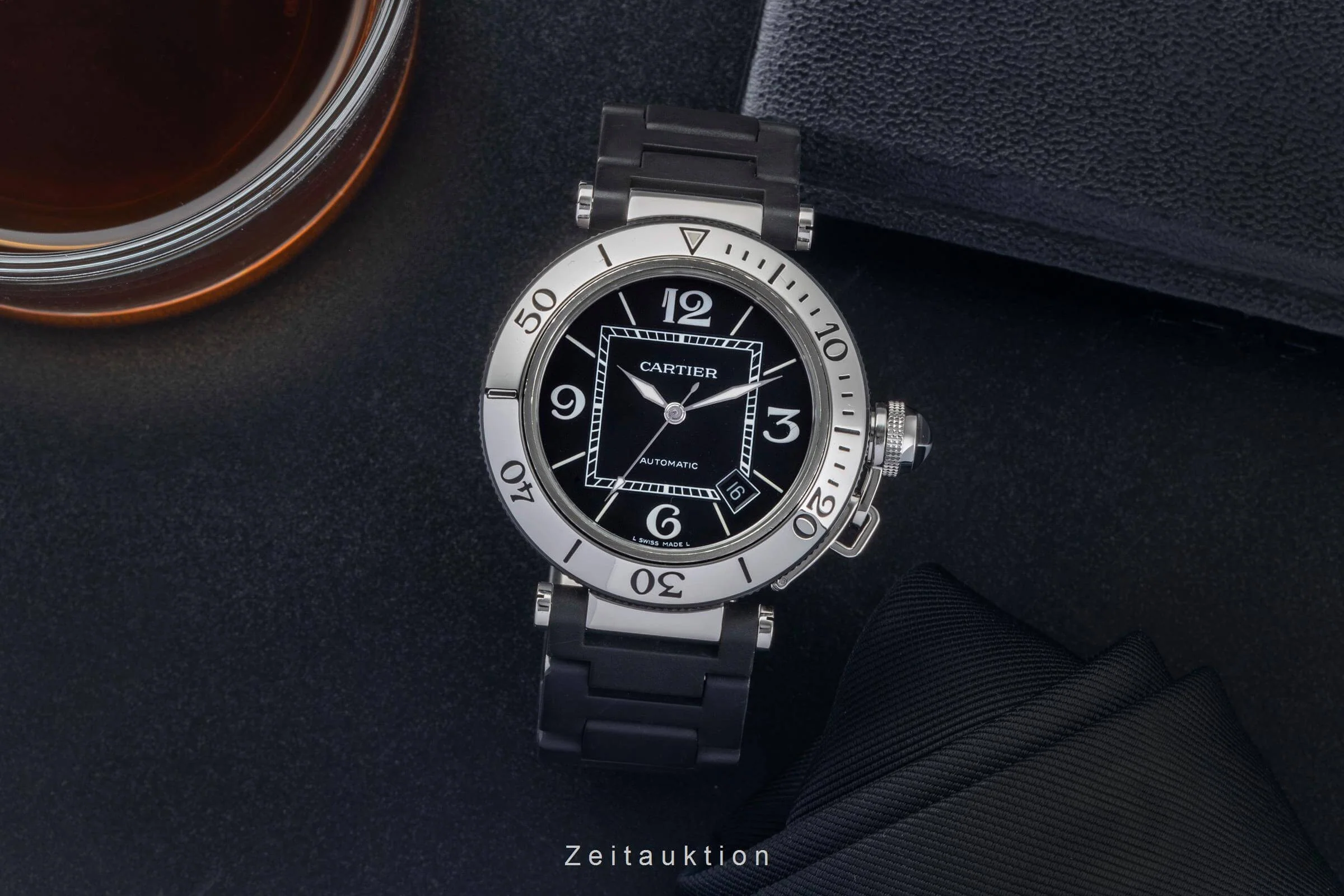 Cartier Pasha Seatimer steel automatic men's watch W31077U2  [2500410] - Image 4