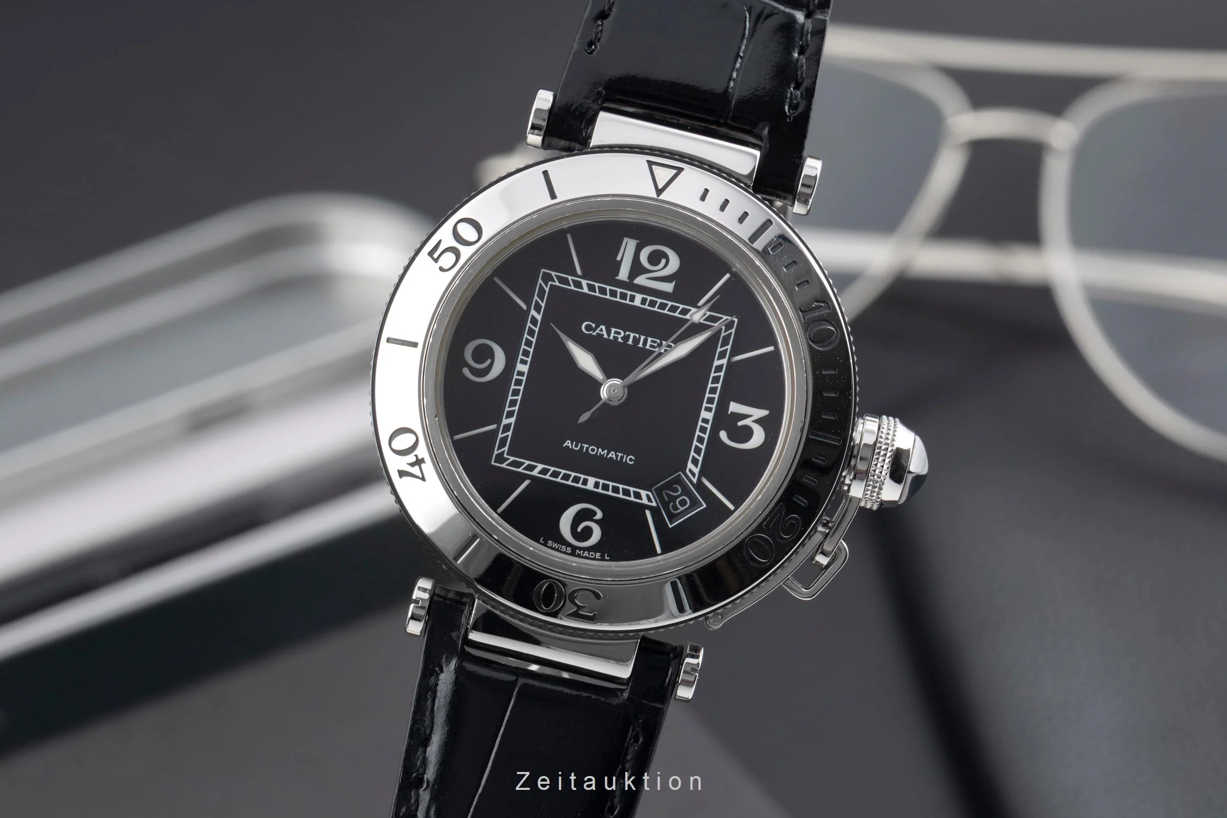Cartier Pasha Seatimer steel automatic men's watch W31077U2  [2600928] - Image 2