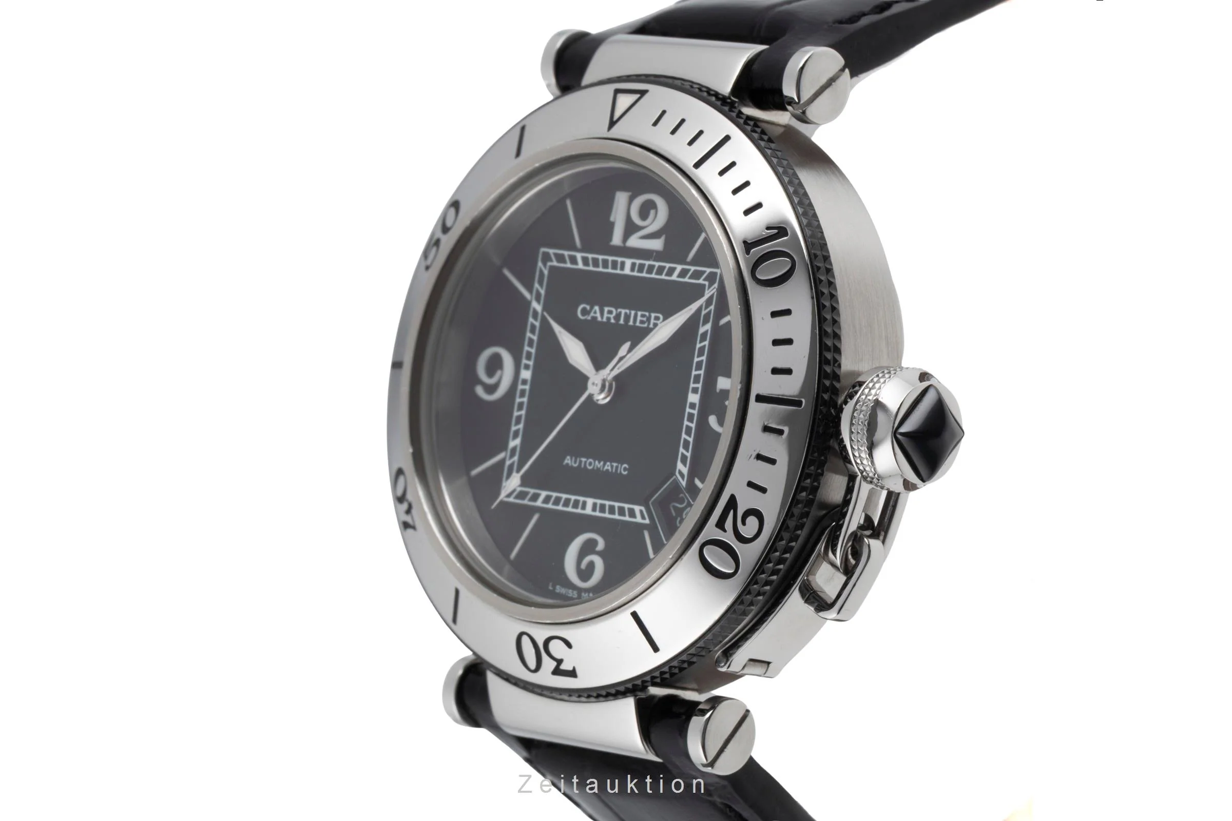 Cartier Pasha Seatimer steel automatic men's watch W31077U2  [2600928] - Image 7