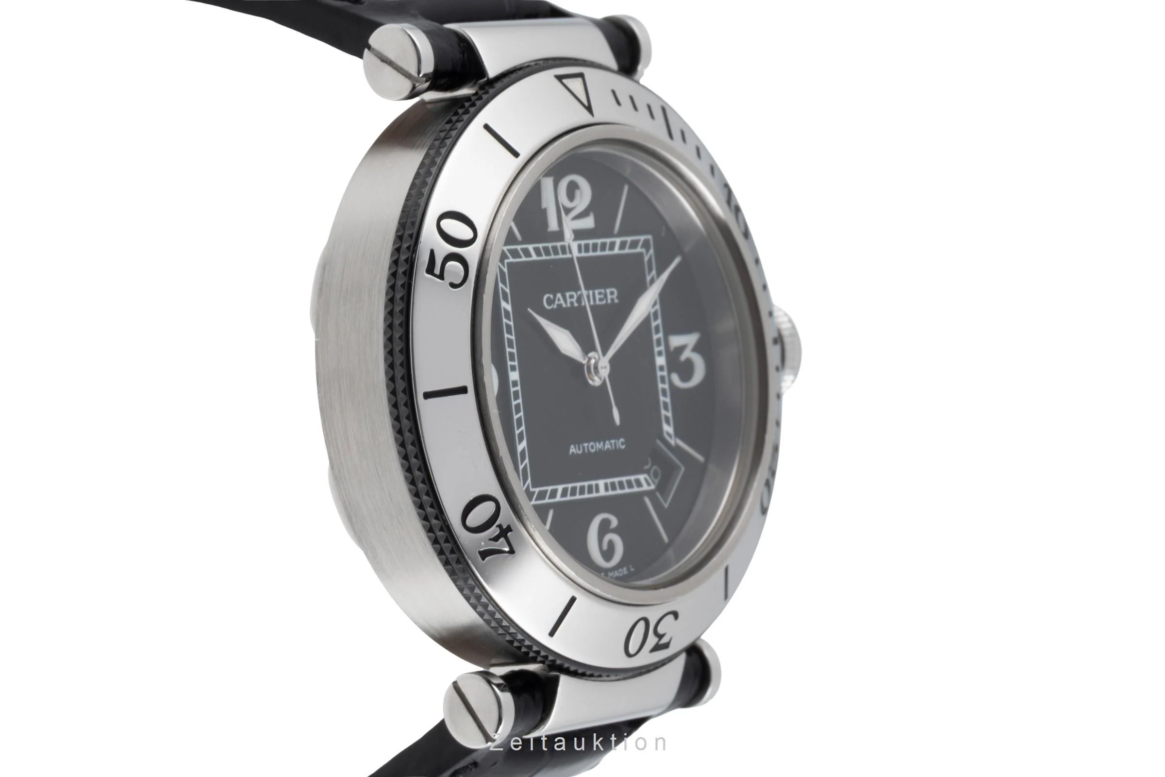 Cartier Pasha Seatimer steel automatic men's watch W31077U2  [2600928] - Image 8
