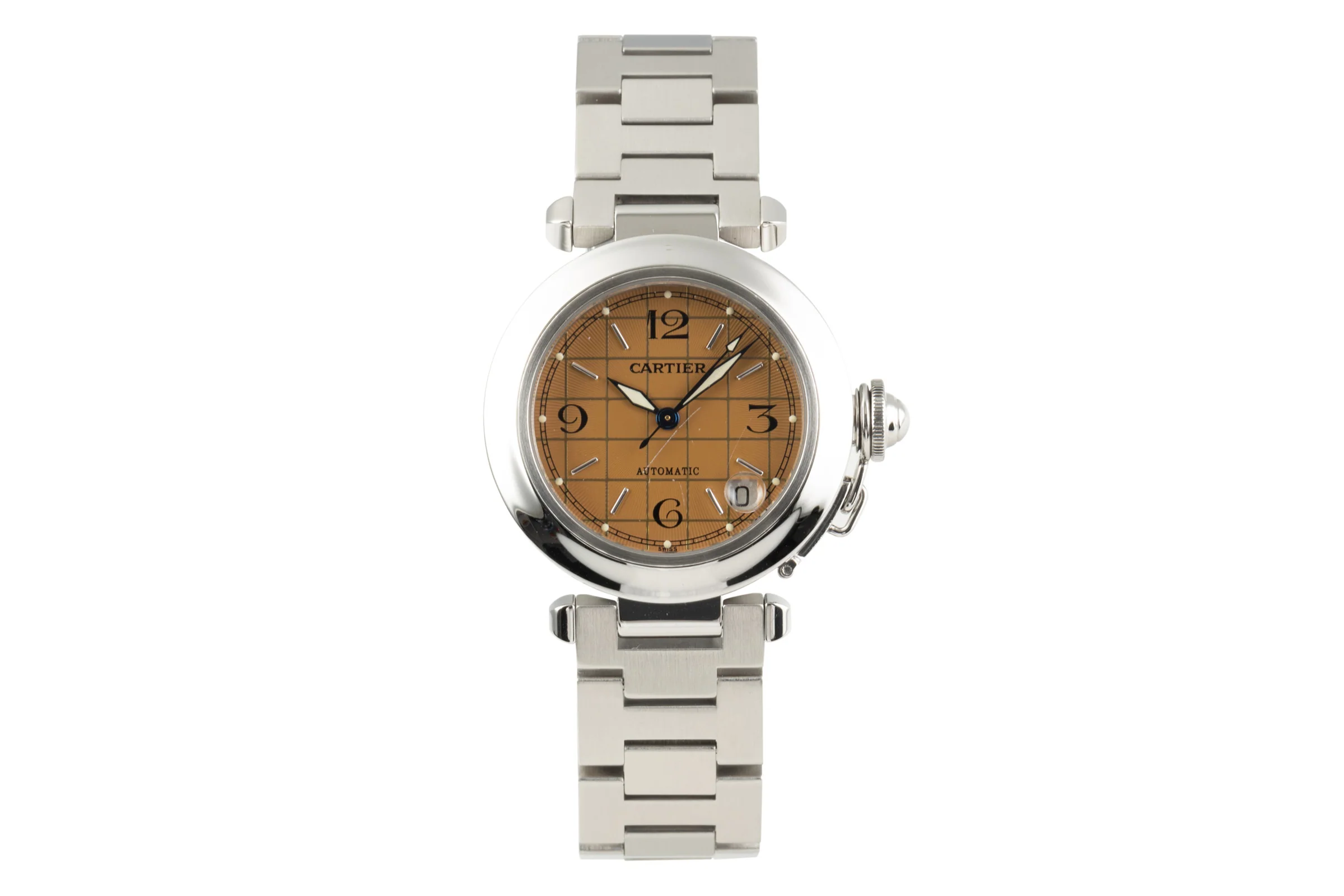 Cartier Pasha steel automatic men's watch 2324 LP: 6800EUR  [2302037] - Image 4
