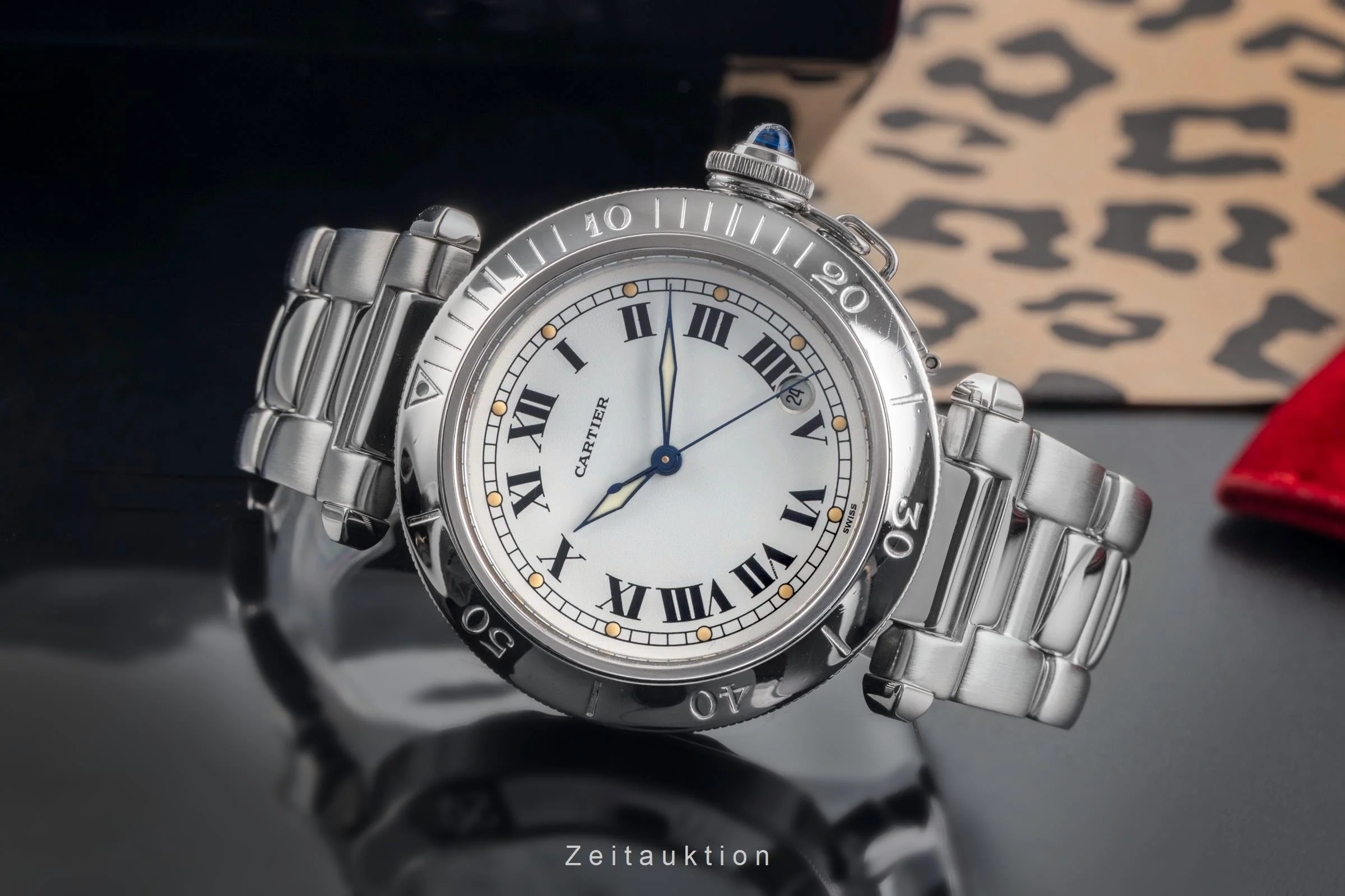 Cartier Pasha steel automatic men's watch W31005H3  [2504480] - Image 3