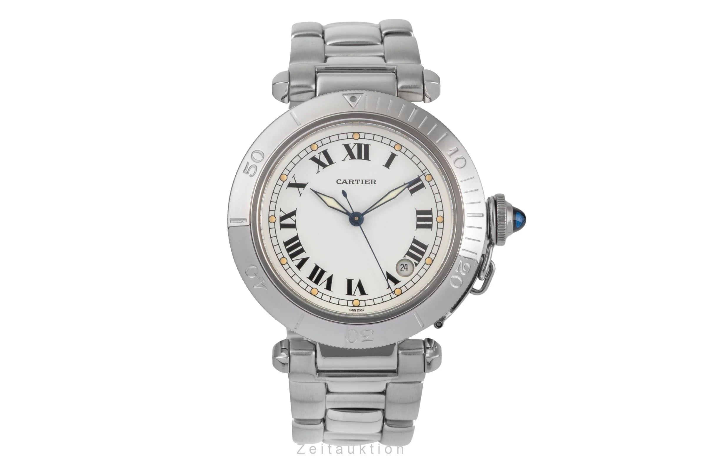 Cartier Pasha steel automatic men's watch W31005H3  [2504480] - Image 5